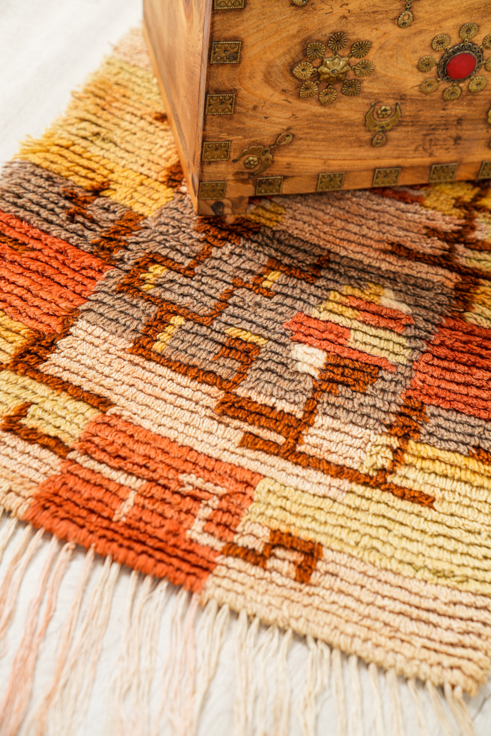 Vintage Finnish Rya Rug 2' x 1'9"