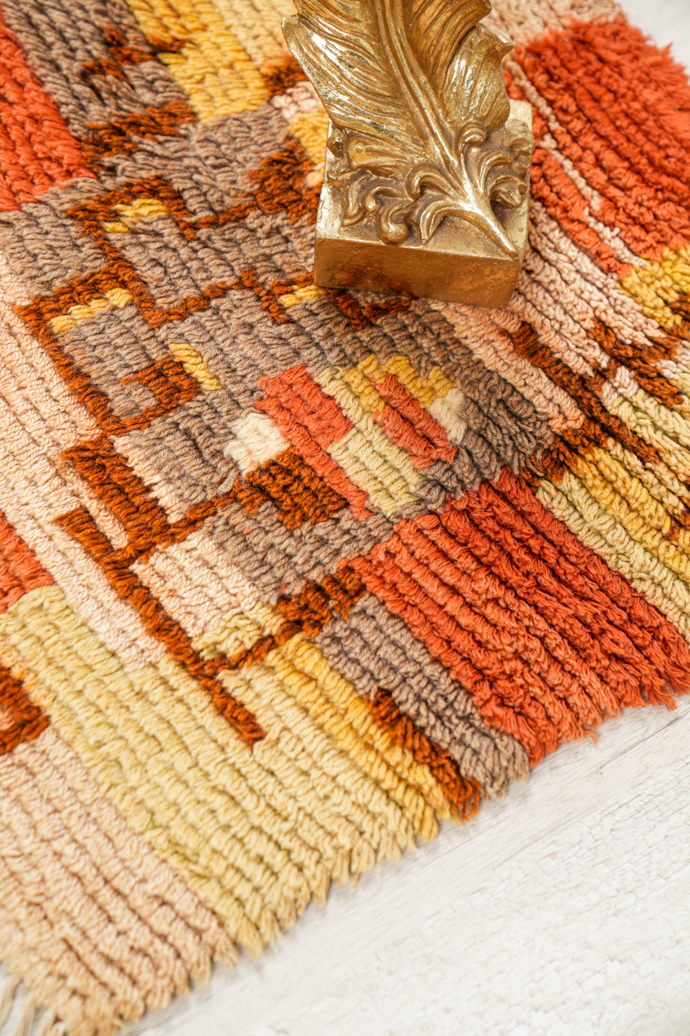 Vintage Finnish Rya Rug 2' x 1'9"