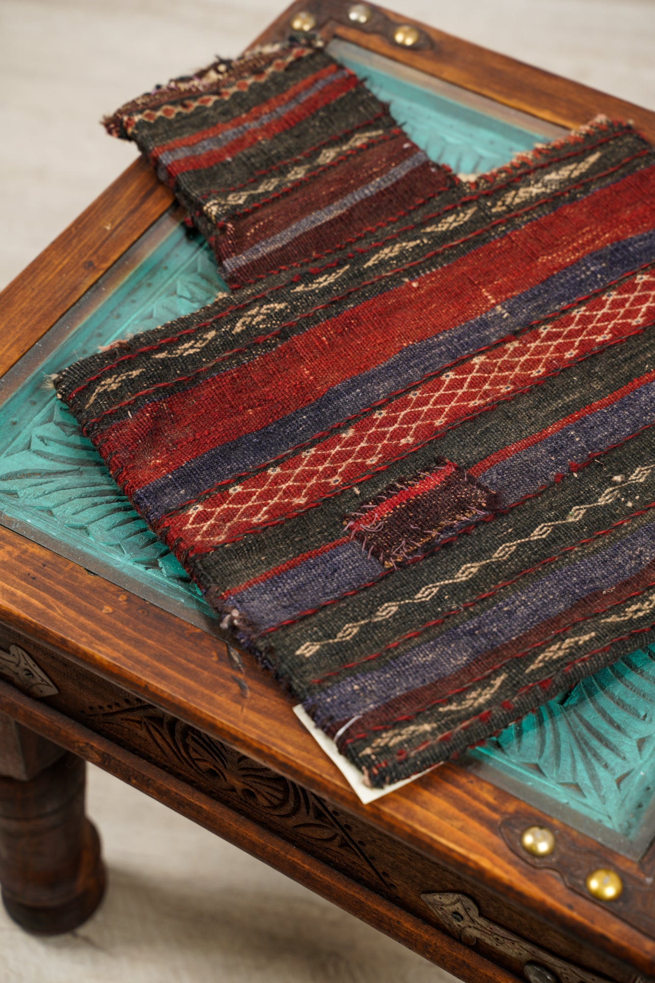 Vintage Baloch rug 1'7" x 1'4" (salt bag)