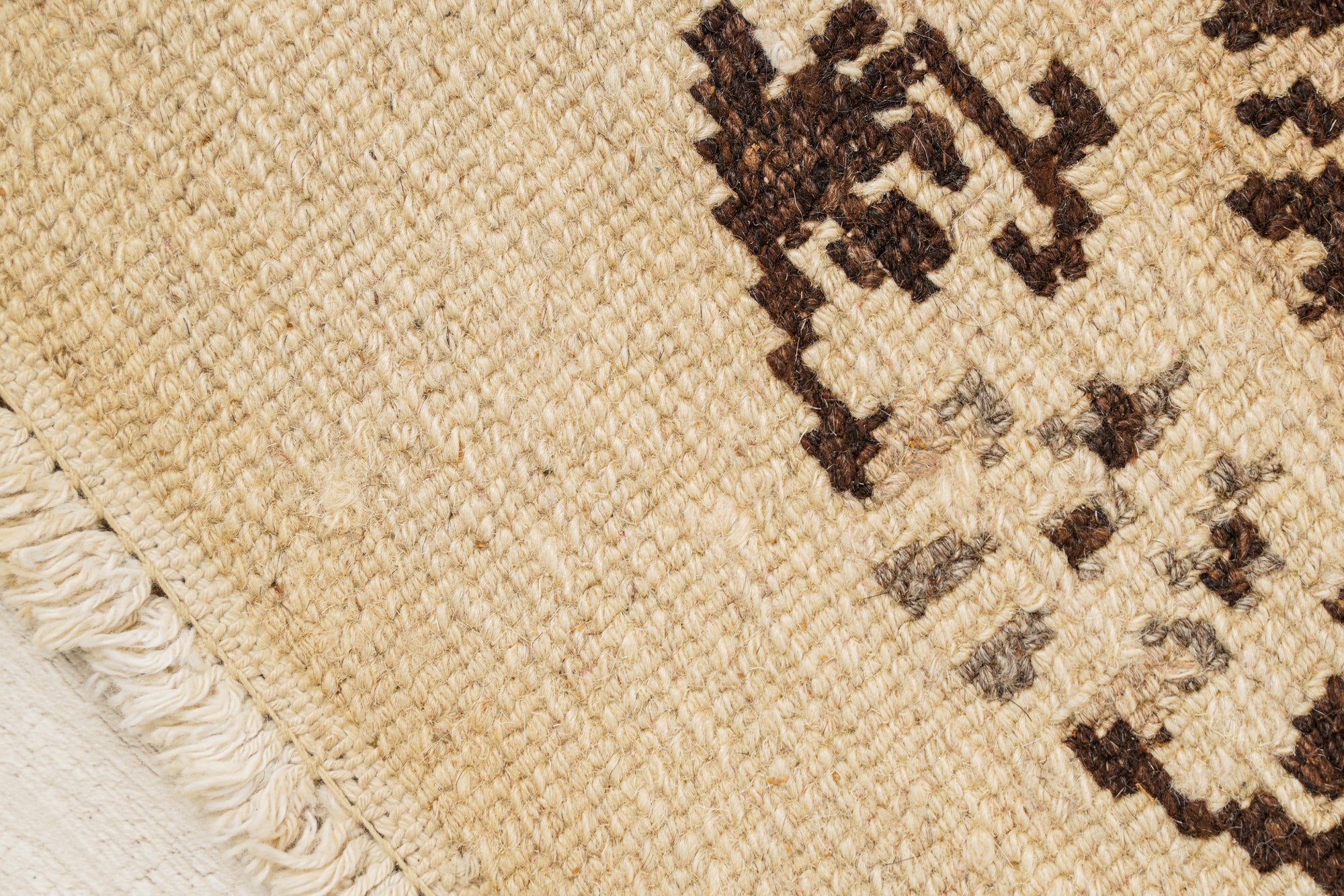 Vintage Tibetan Table Rug 1'3" x 1'2"