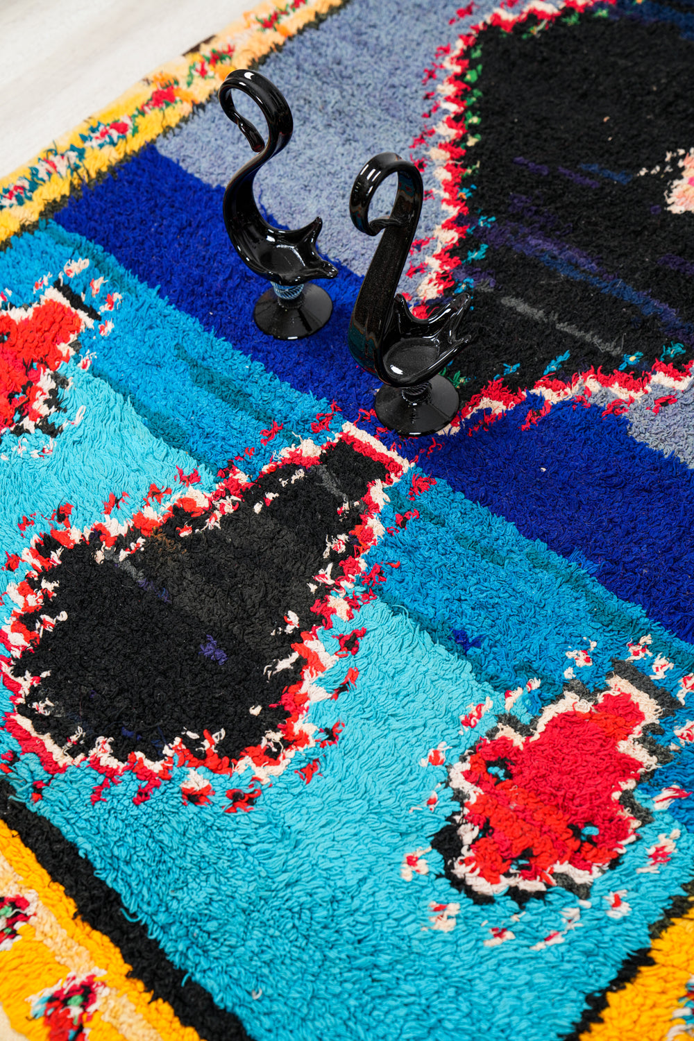 Vintage Moroccan Rag Rug 6'2" x 4'1"