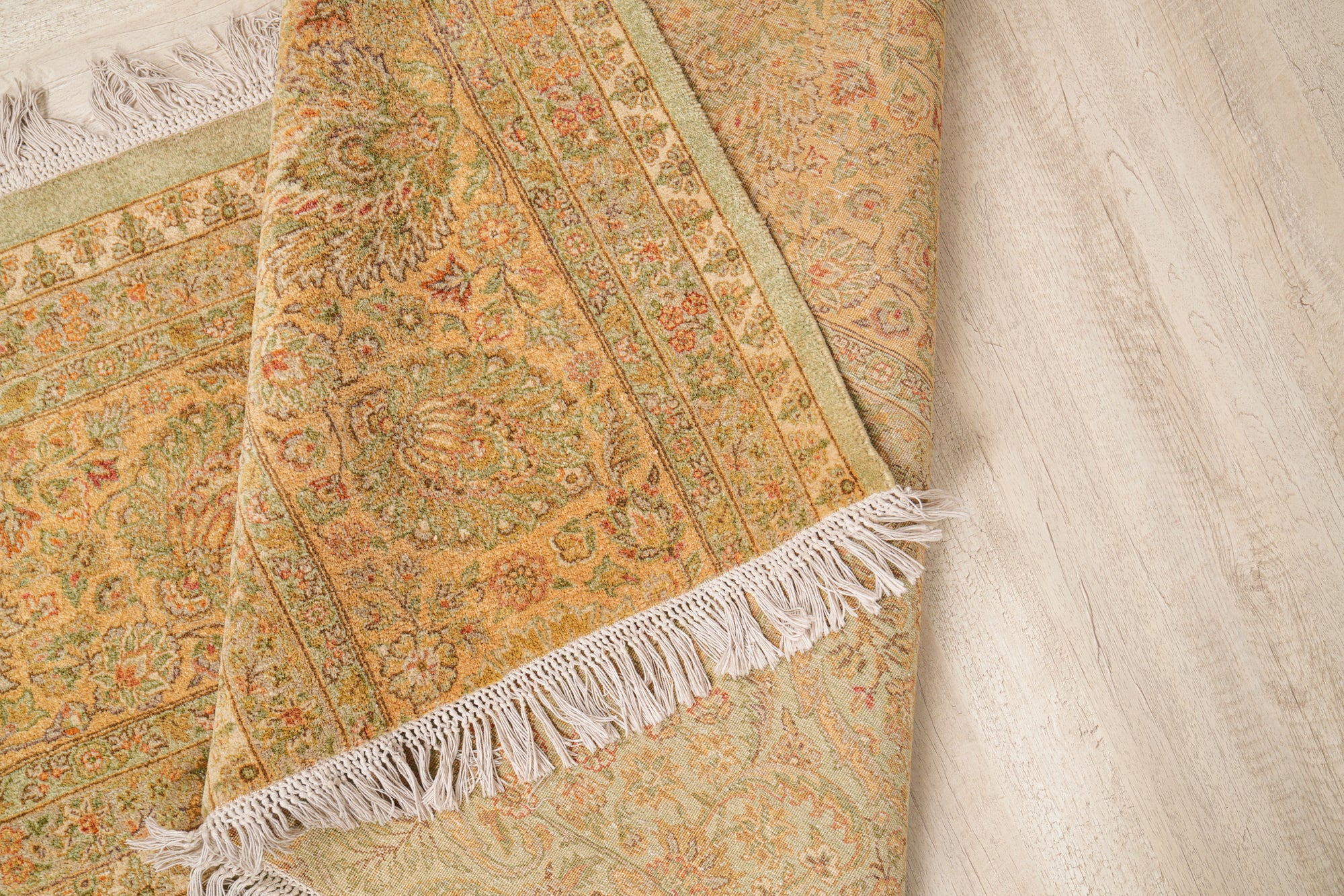 Vintage Pakistani Hallway Rug 12' x 3'5" (fragment)