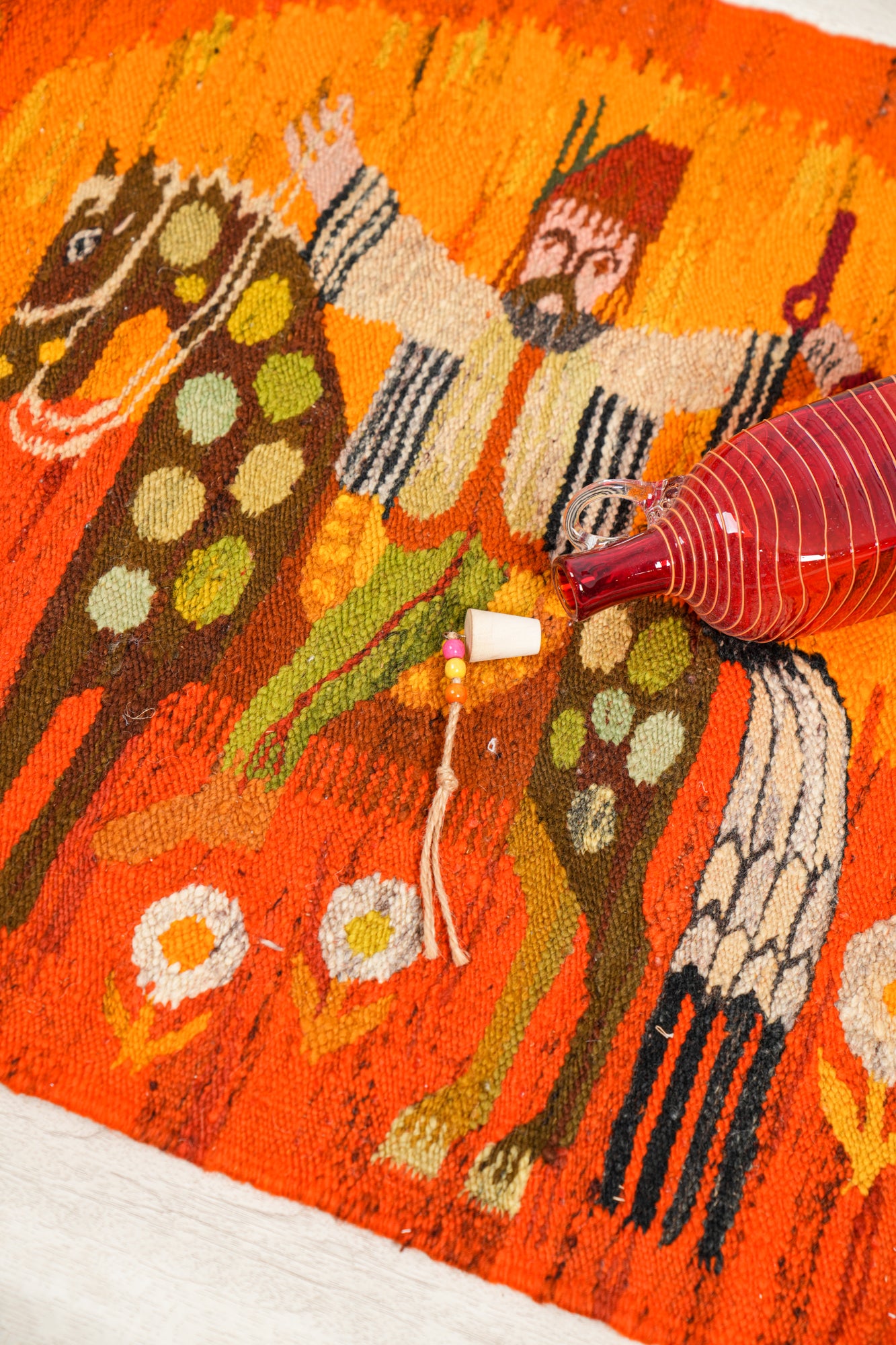 Vintage Polish Tapestry 2'4" x 2'2"