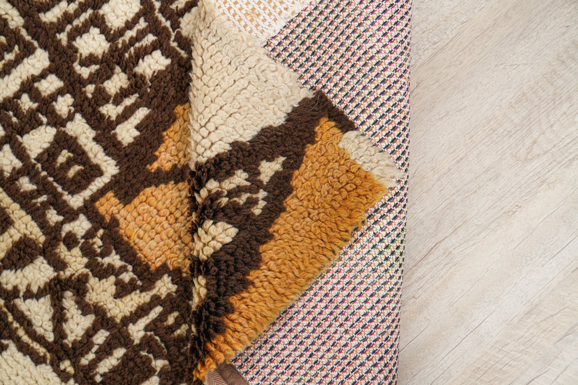 Vintage Scandinavian Rya Rug 3'2" x 2'7"