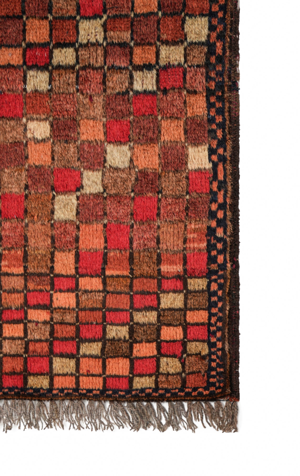 Vintage Turkmen compartment Rug 3' x 1'9"