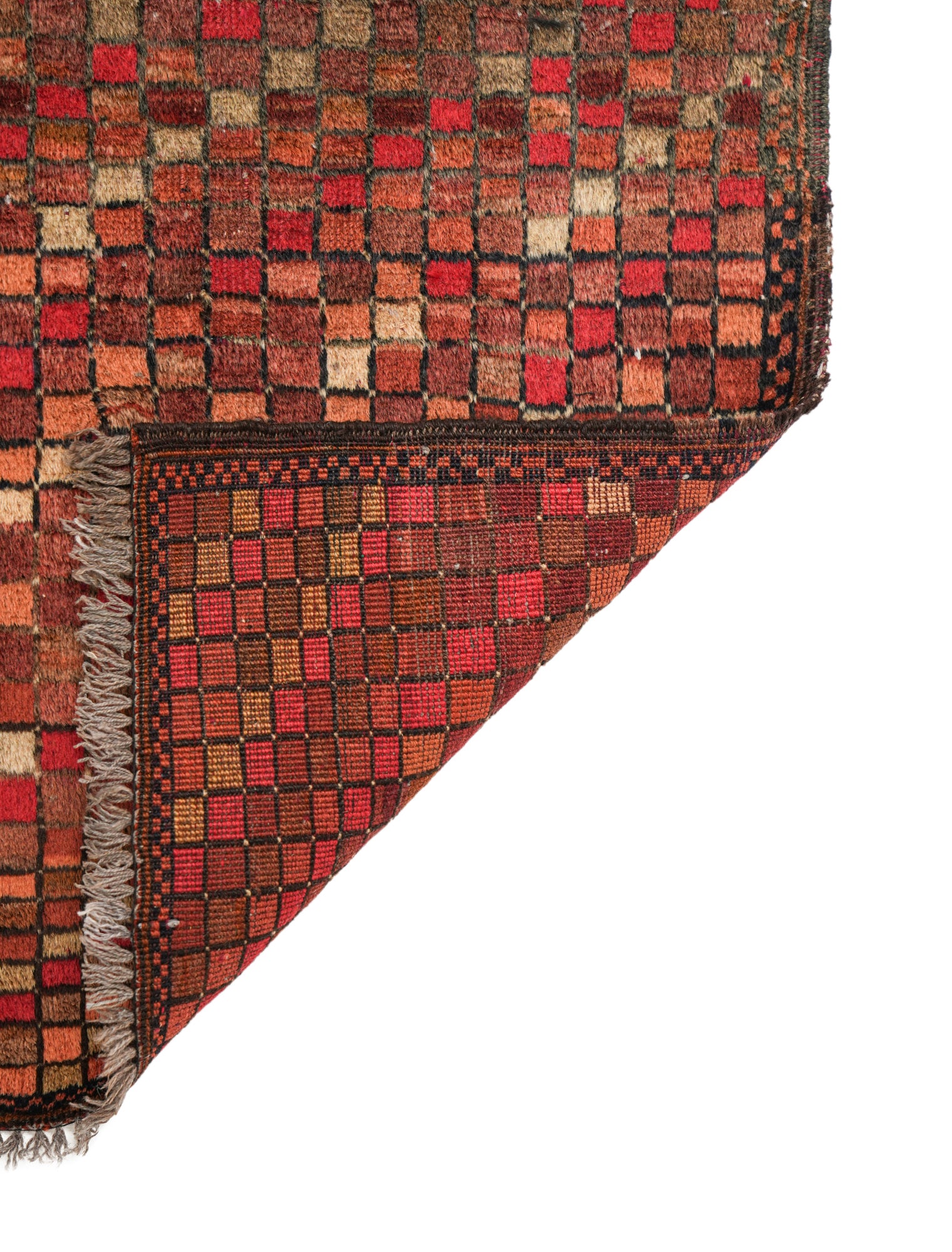 Vintage Turkmen compartment Rug 3' x 1'9"