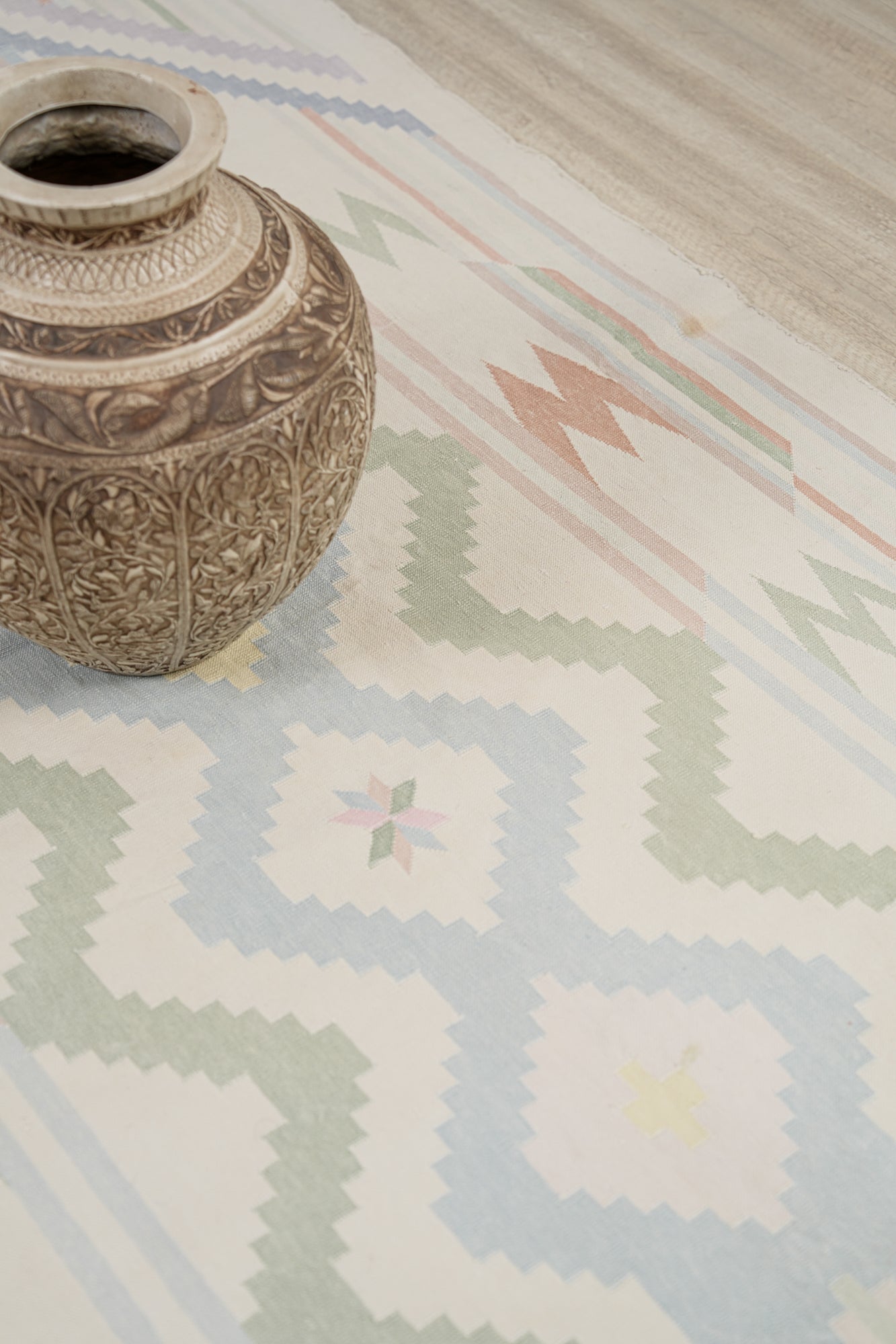 Vintage Indian Dhurrie 5'1"x 4'