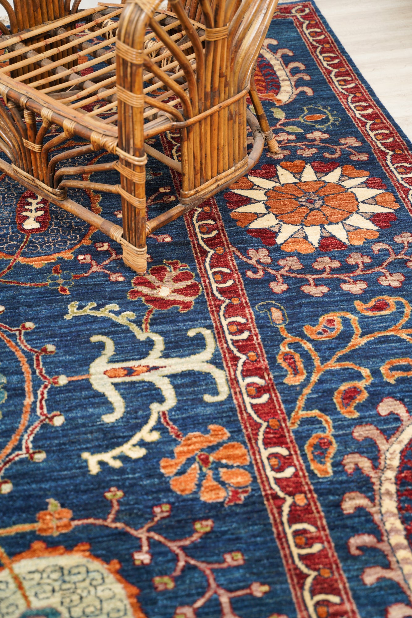 Modern Afghan Suzani Rug 10' x 8'1"