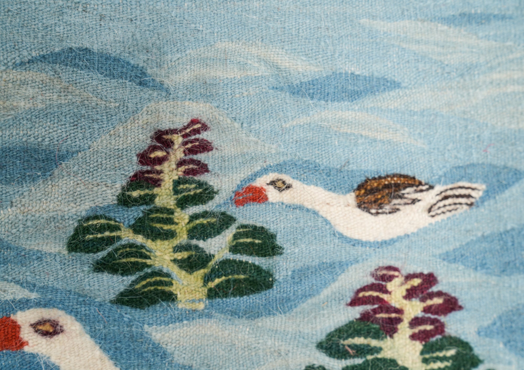 Vintage Egyptian Harrania Tapestry 1'4" x 1'1"