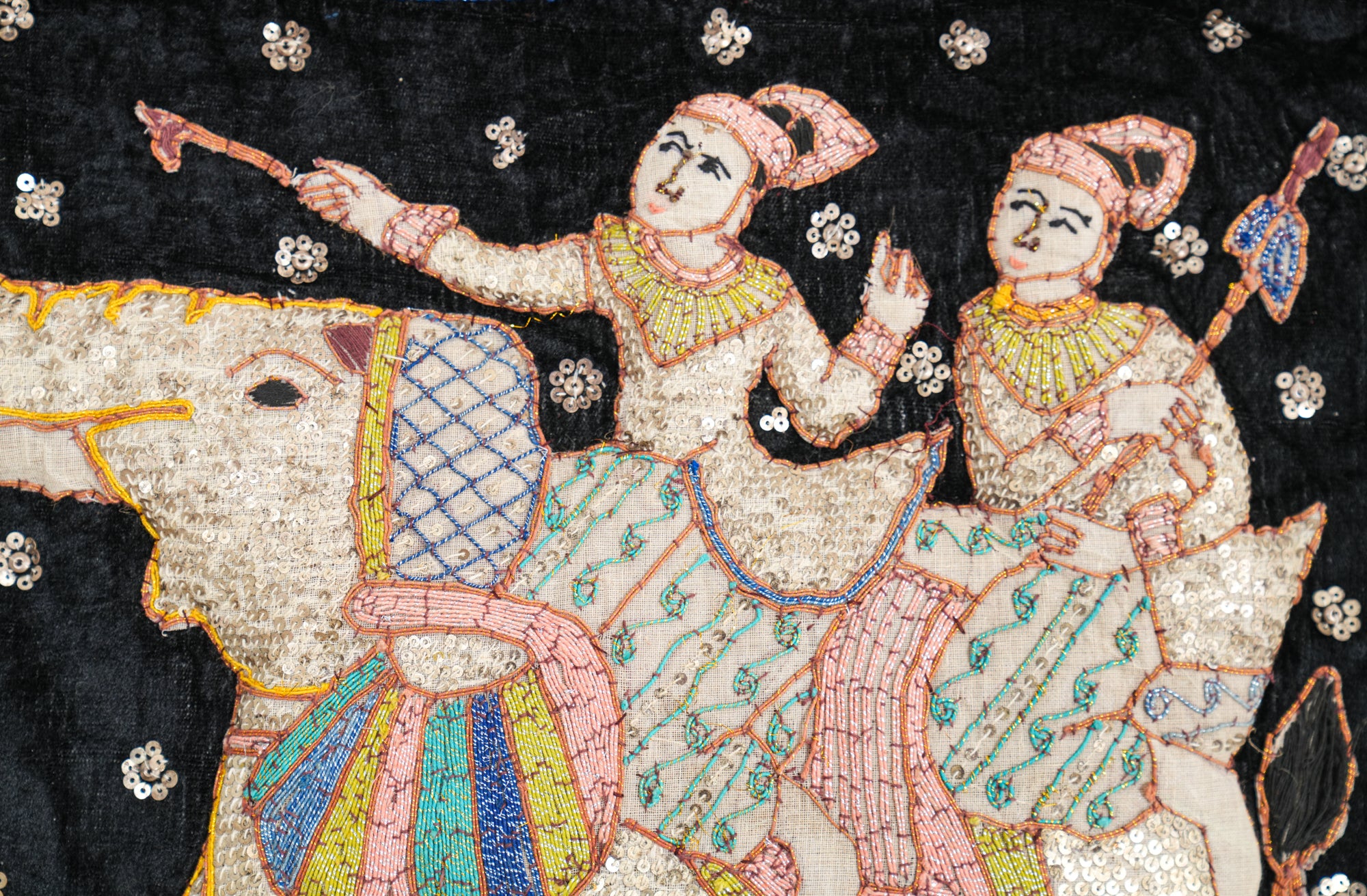 Vintage kalaga Tapestry 4'6" x 2'4" (royal cart)