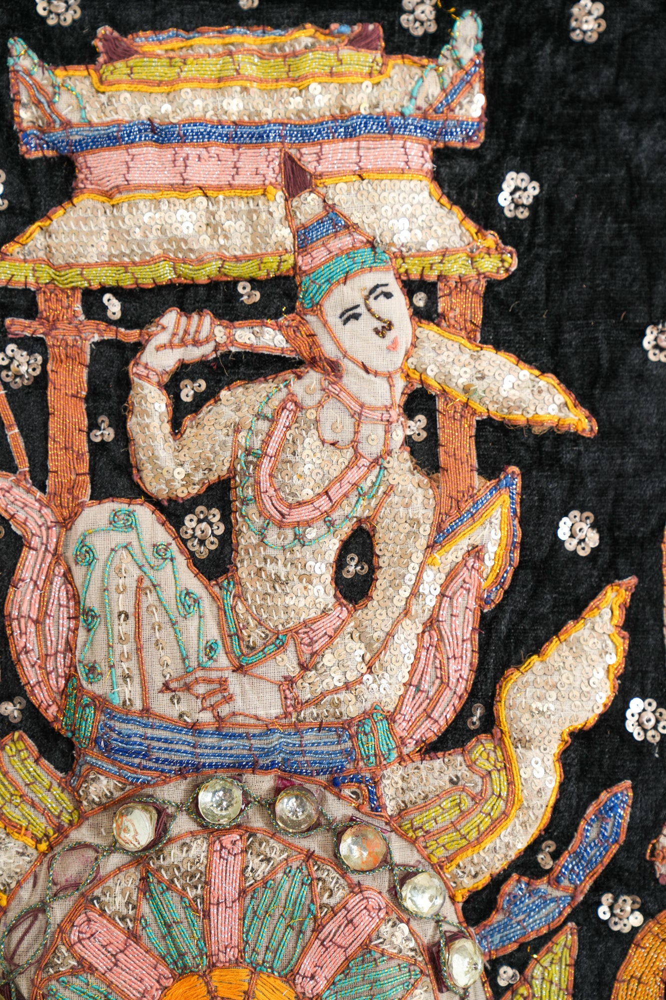 Vintage kalaga Tapestry 4'6" x 2'4" (royal cart)