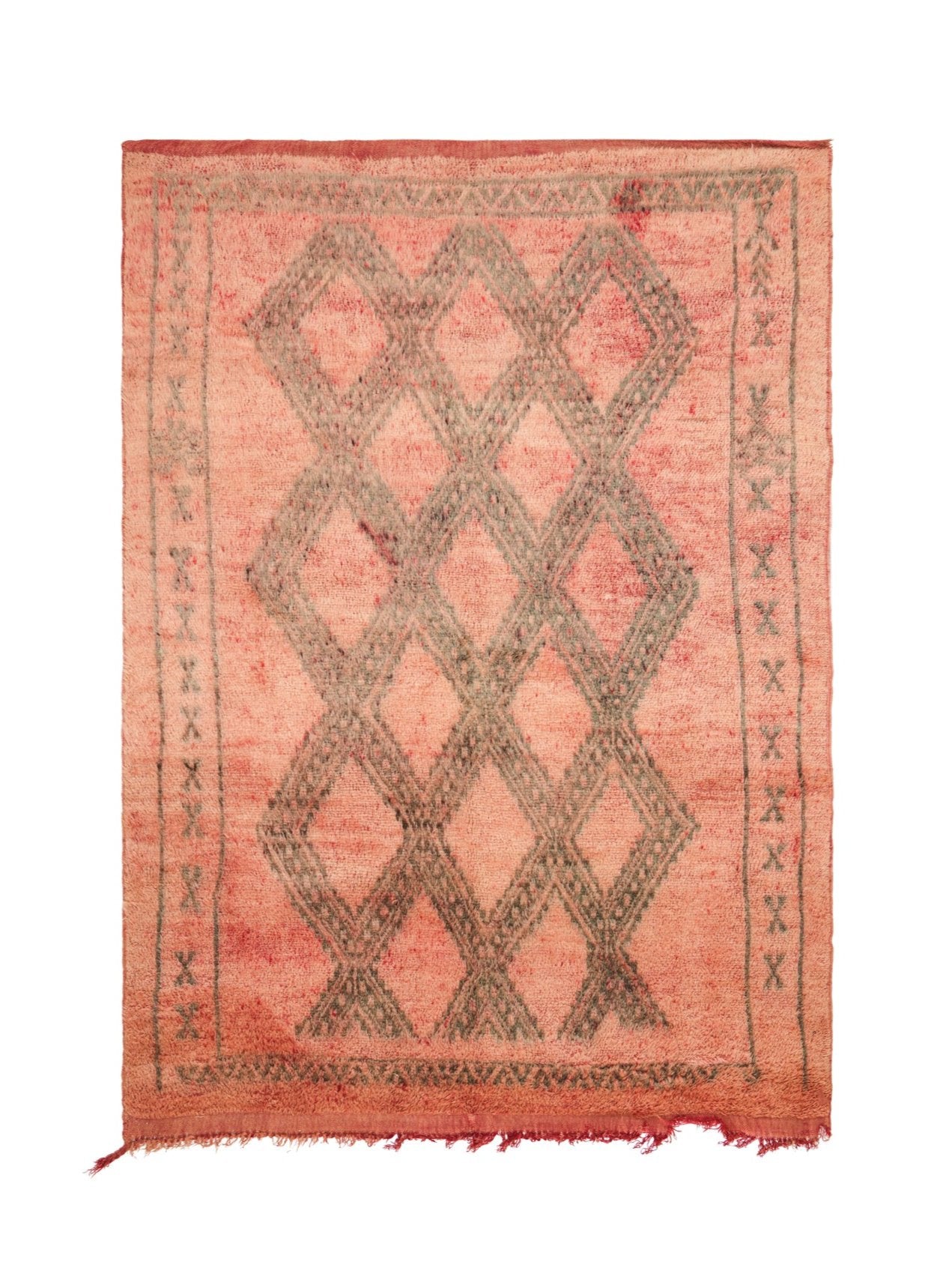 Vintage Moroccan High Atlas Rug 8'7" x 6'2"