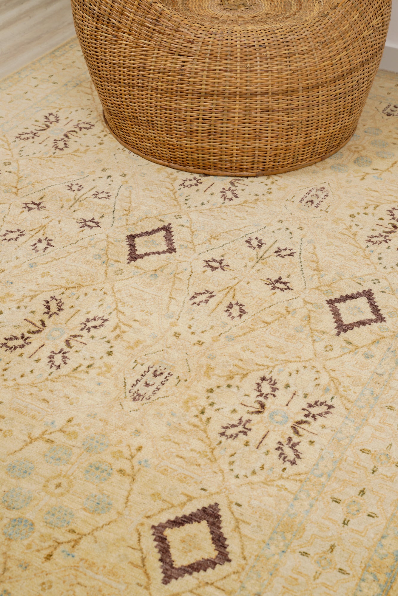 modern afghan jalili rug 8'1" x 5'7"