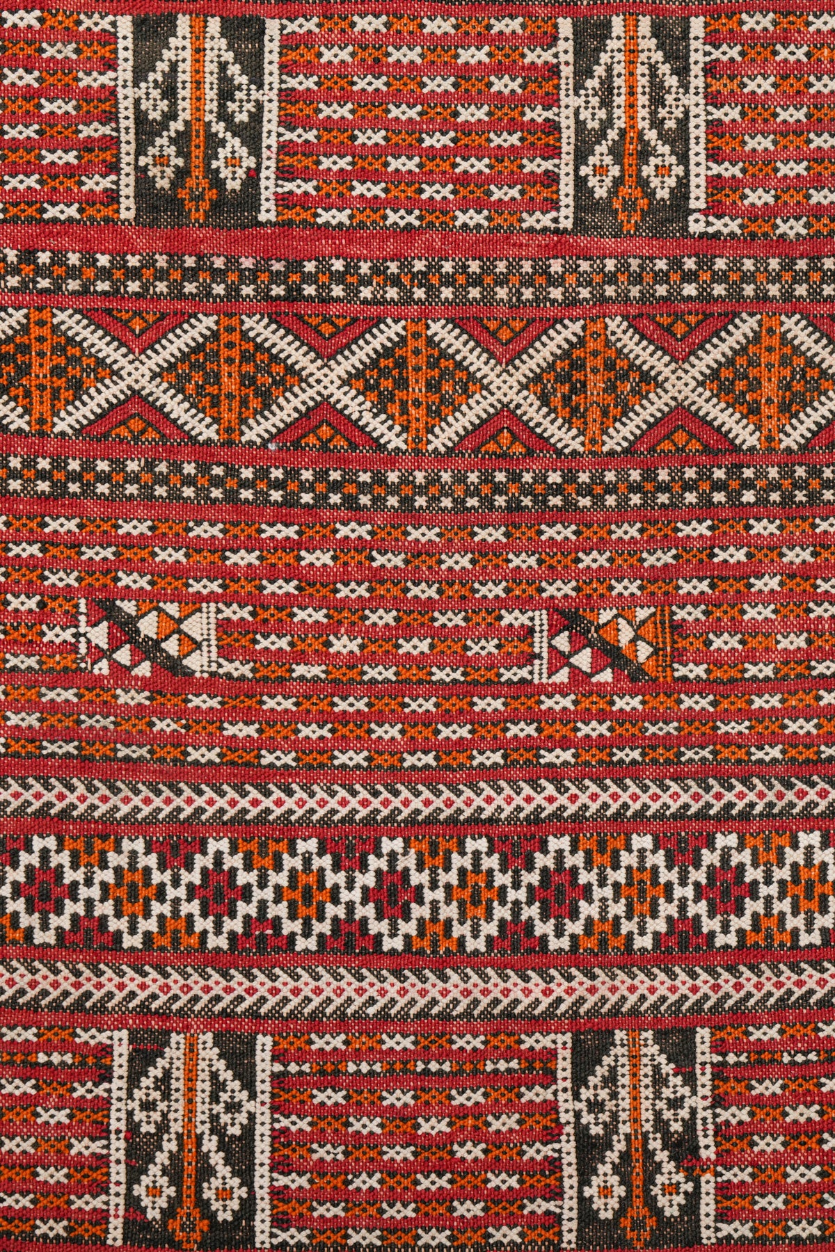 Vintage Moroccan Berber hallway kilim 7'3" x 2'3"