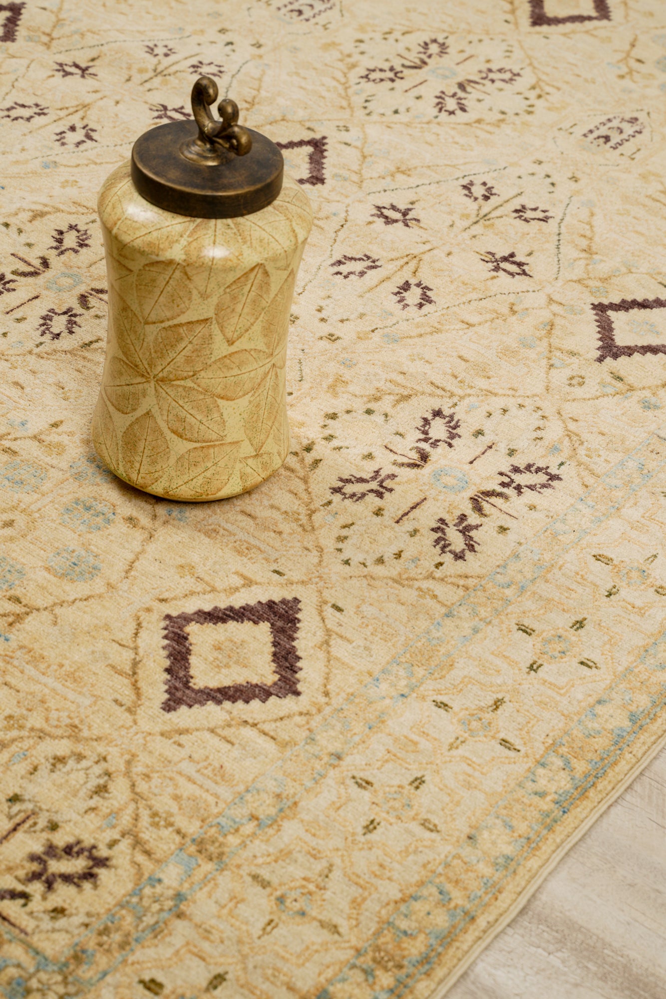 modern afghan jalili rug 8'1" x 5'7"