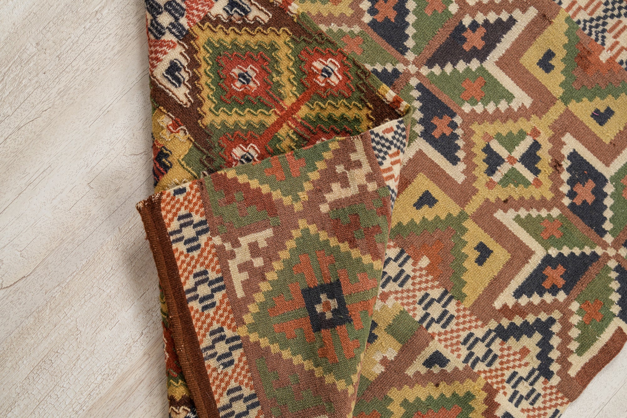 Vintage Swedish Textile 6'10" x 2'4"
