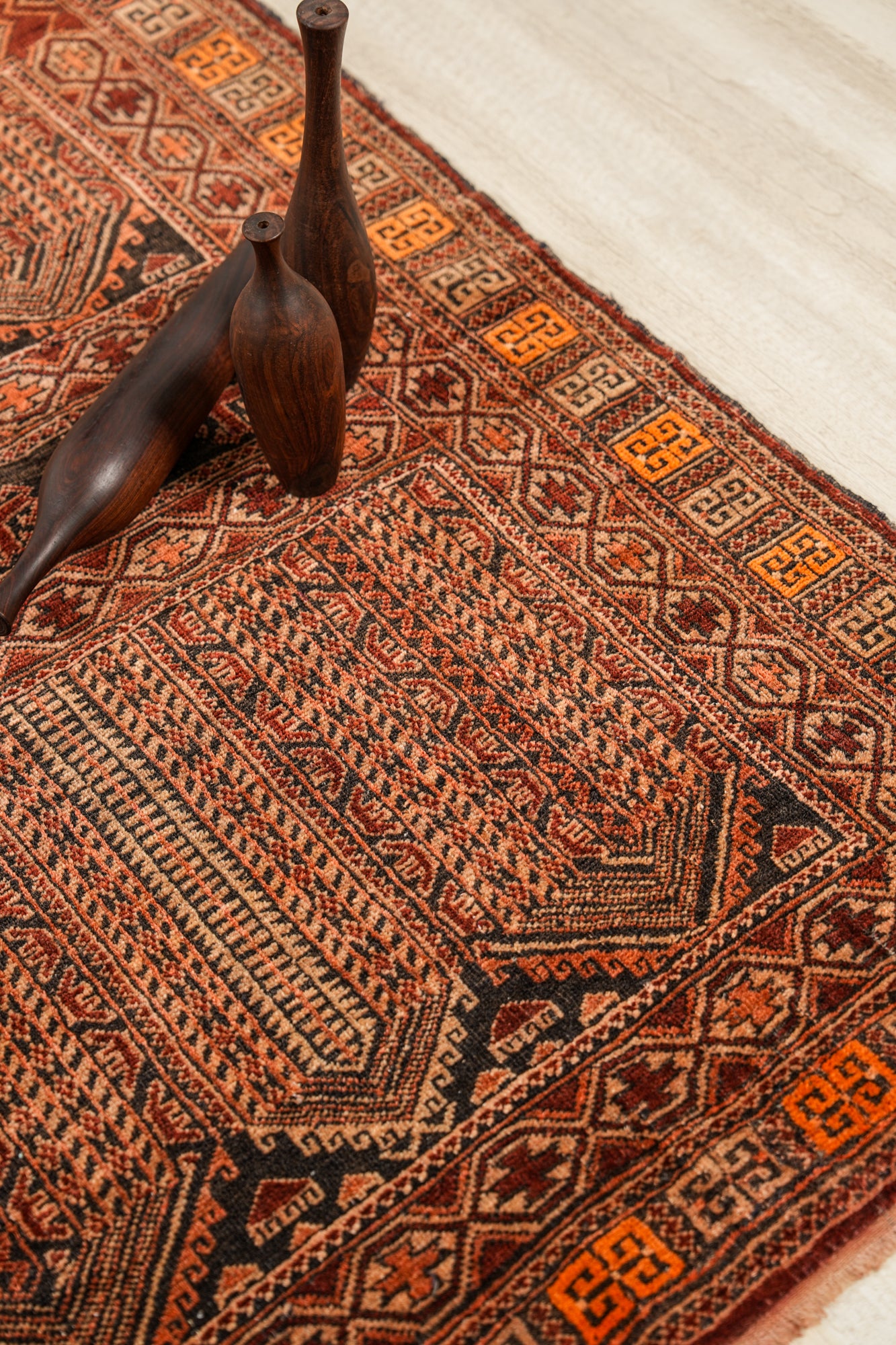 Vintage Balouch Rug 4'3" x 3'3"