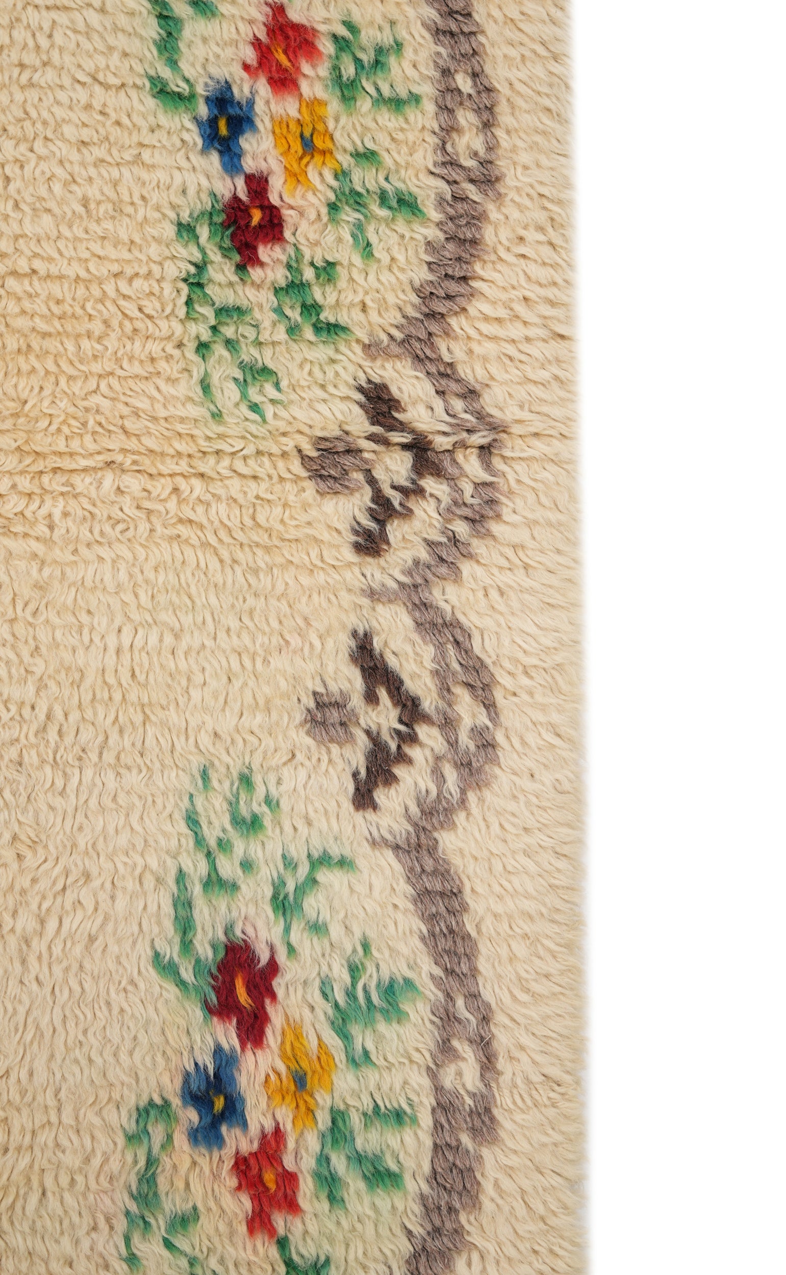 VINTAGE TURKISH Foral RUG 6'7" x 3'9"