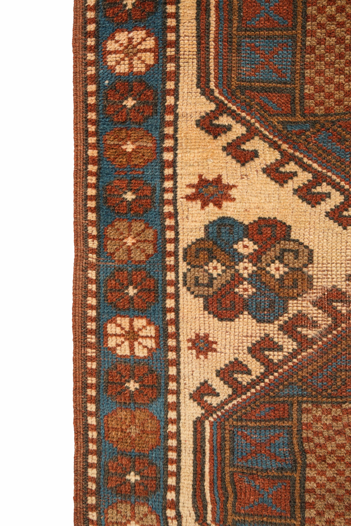 Antique Caucasian Kazak Rug 4'2" x 2'9"