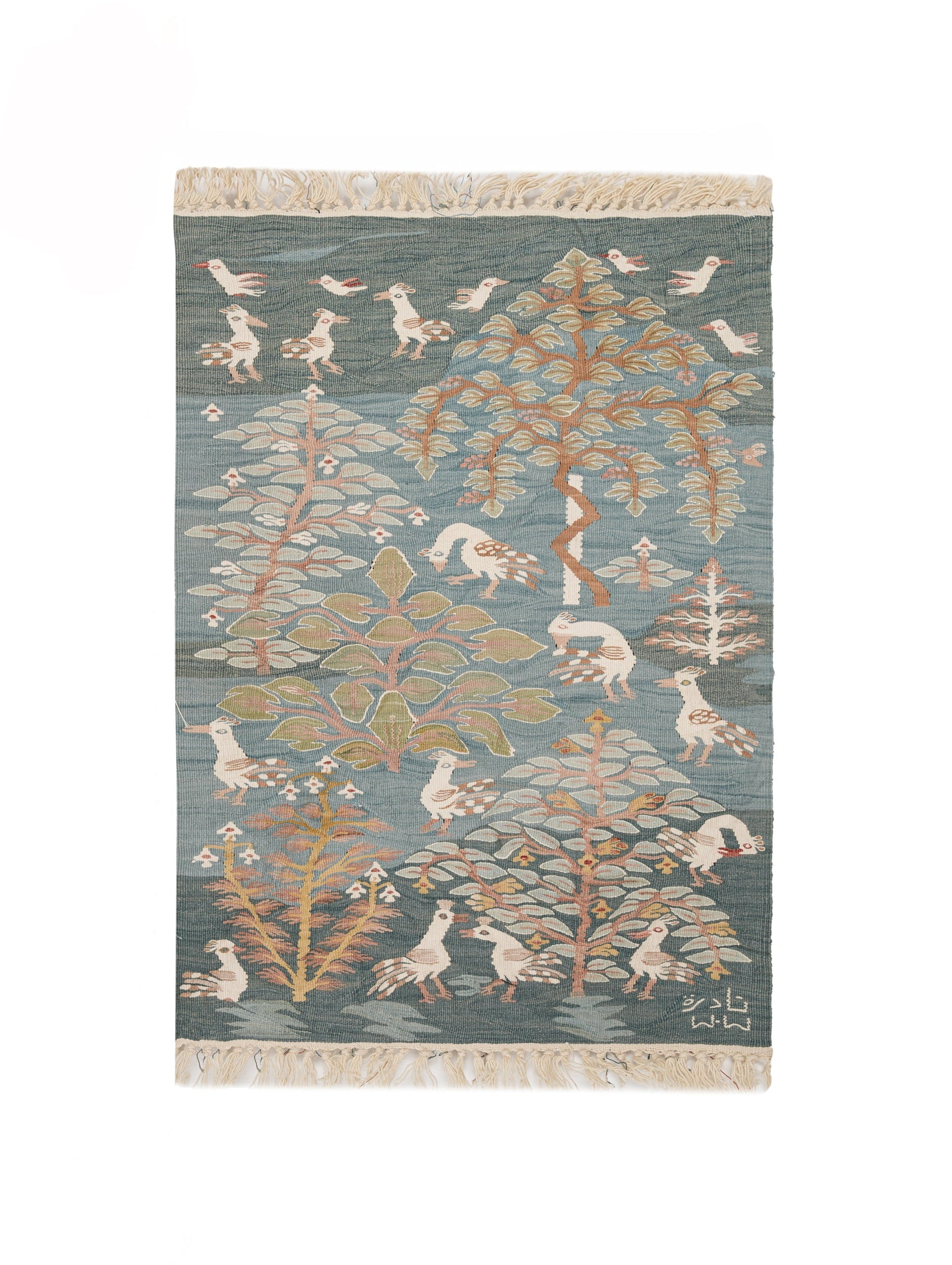 Vintage Egyptian Wissa Wassef Tapestry 1'8" x 1'3"