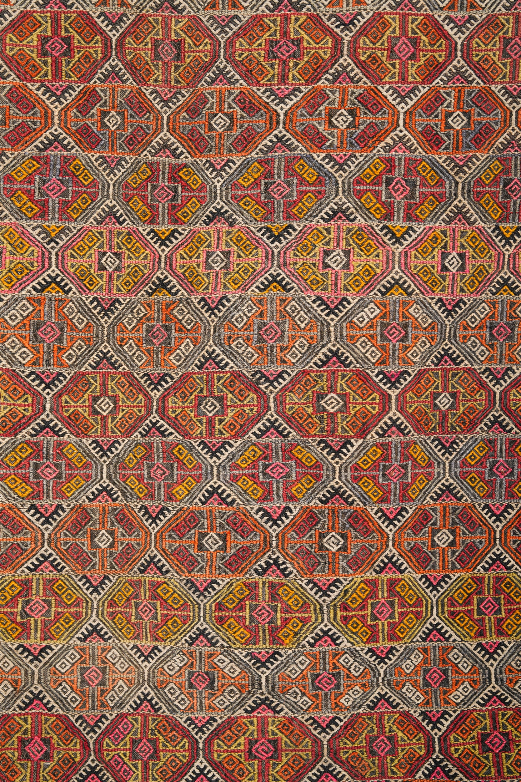 Antique Anatolian Verneh textile 4'10" X 3'8"