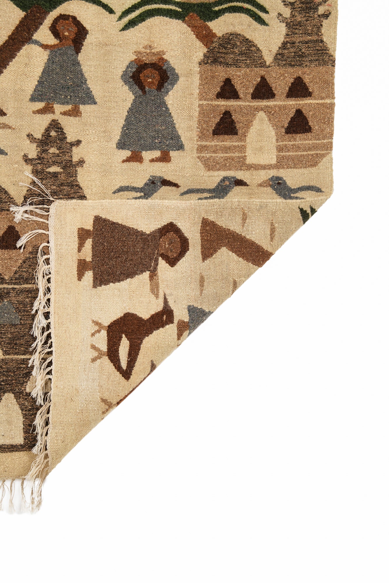 Vintage Egyptian Tapestry 4'4" X 2'6"