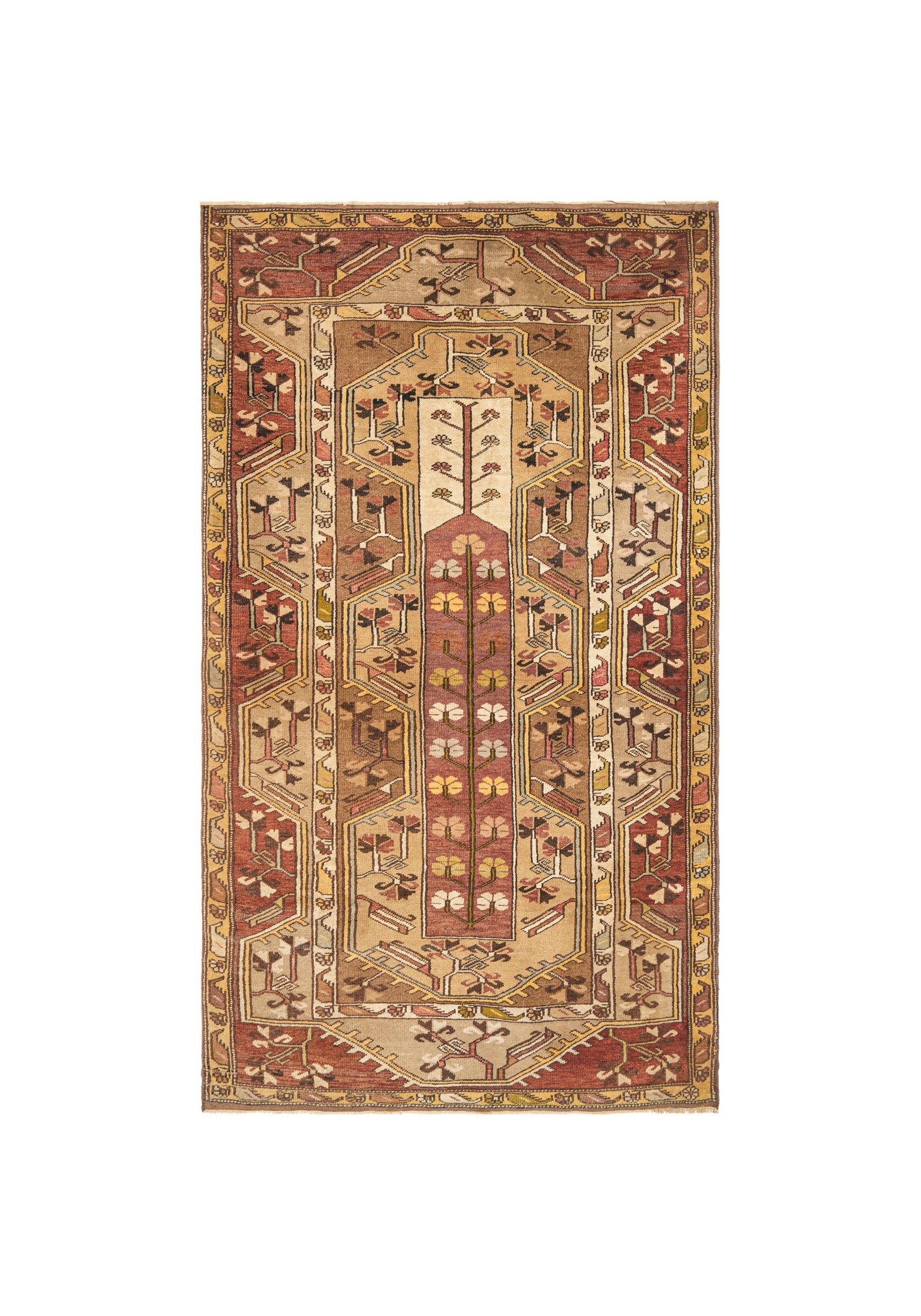 Vintage Turkish Milas Rug 7'1" x 4'1"