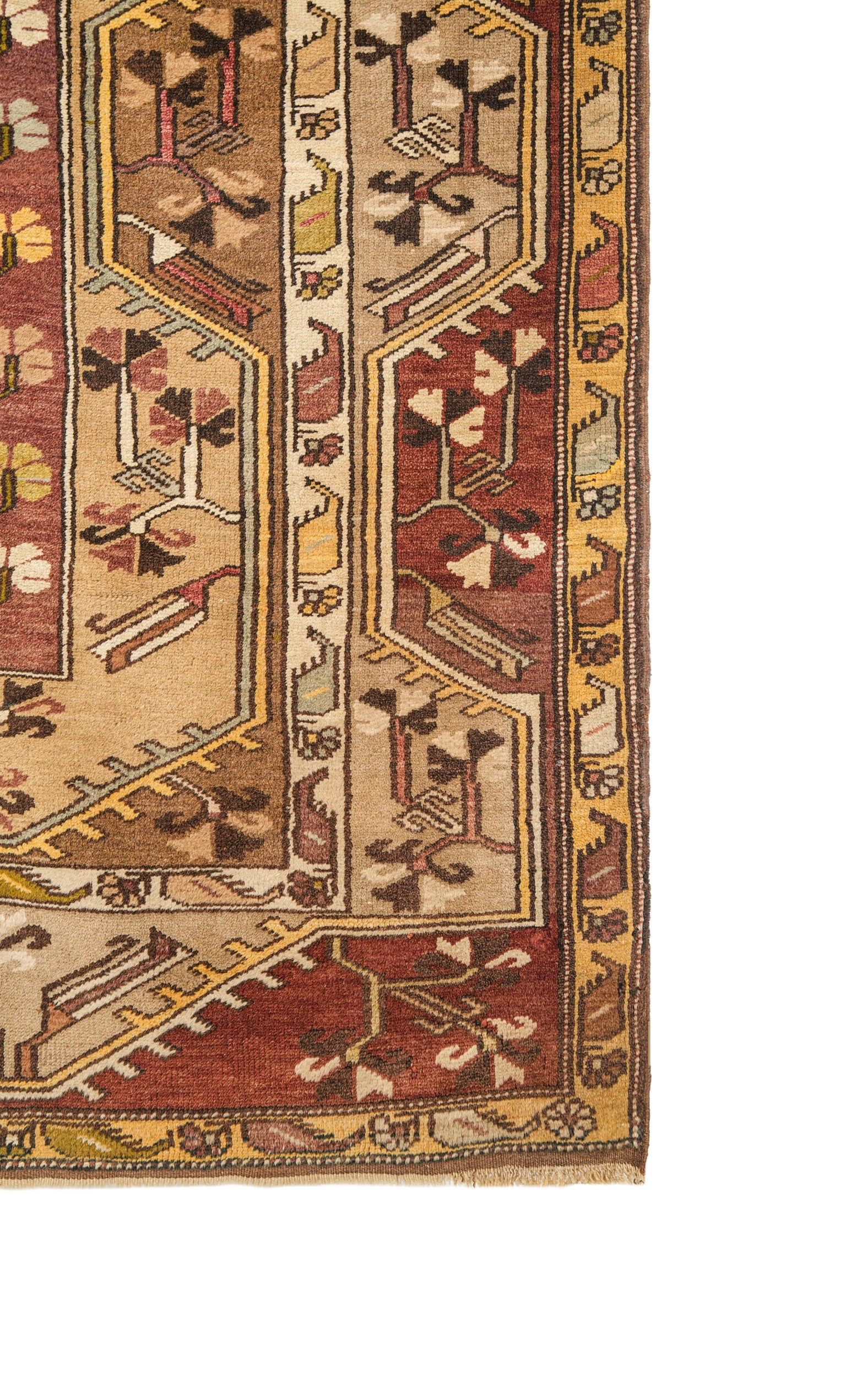 Vintage Turkish Milas Rug 7'1" x 4'1"