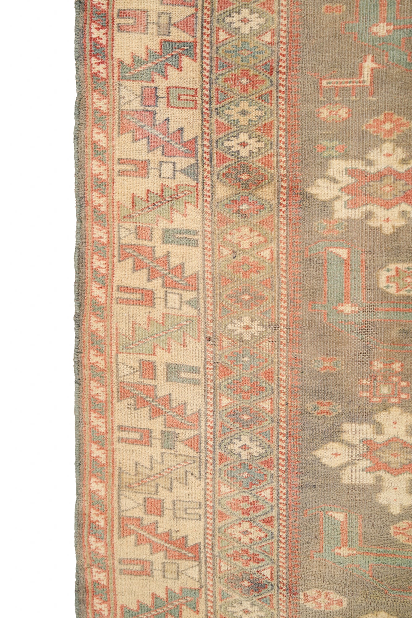 Vintage Kashmiri Rug 4'2" x 4'