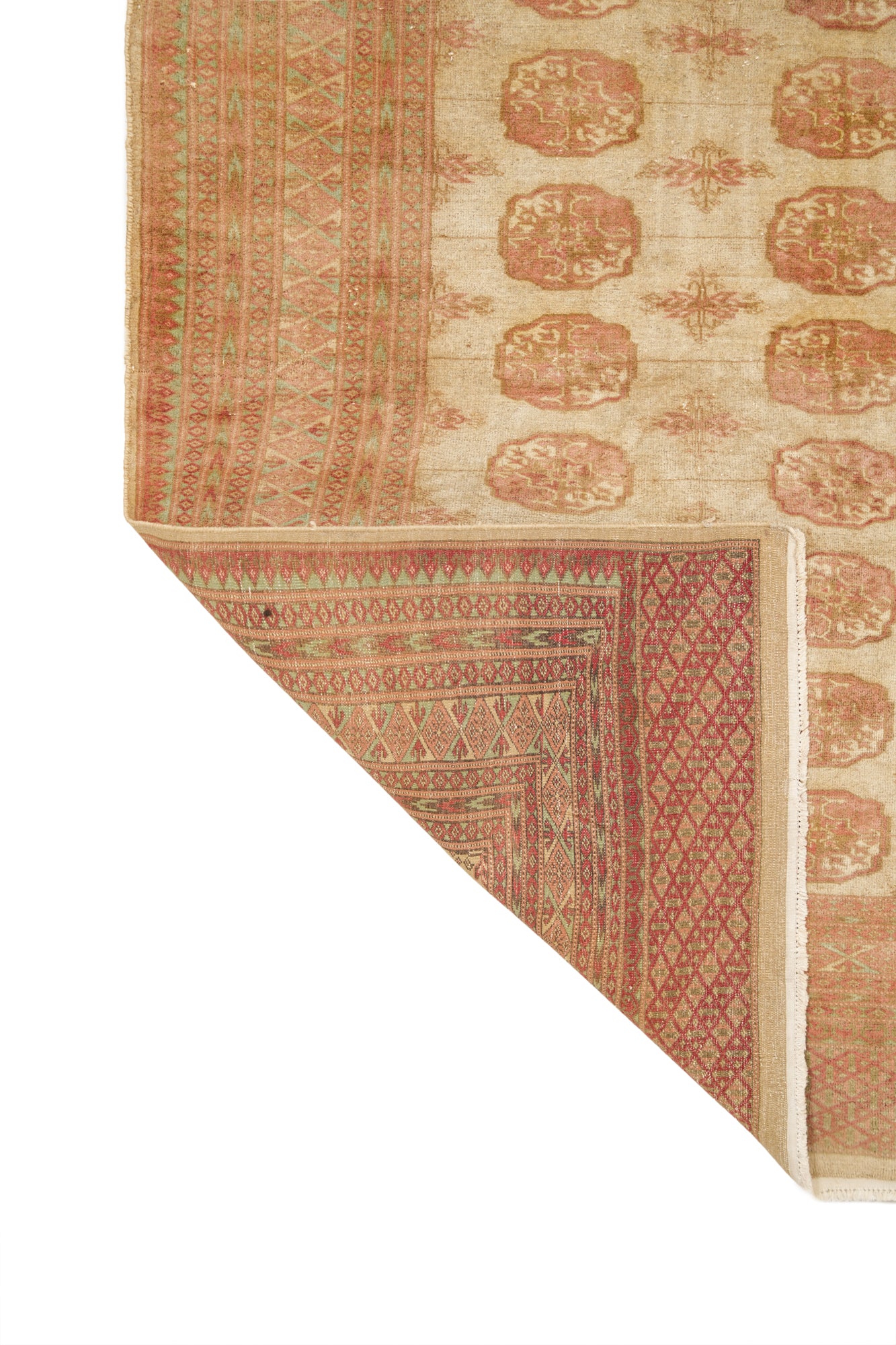 Vintage Kashmiri Bokhara Rug 6' x 4'2"