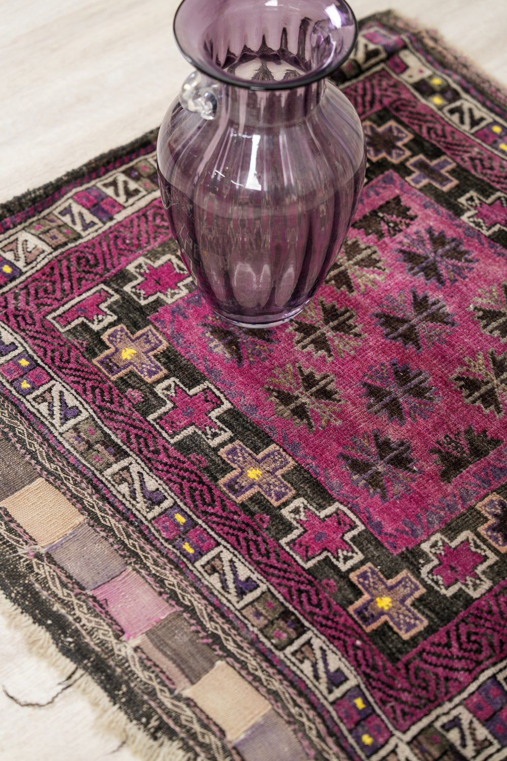 Vintage Baloch Rug 2'6" x 2'5"