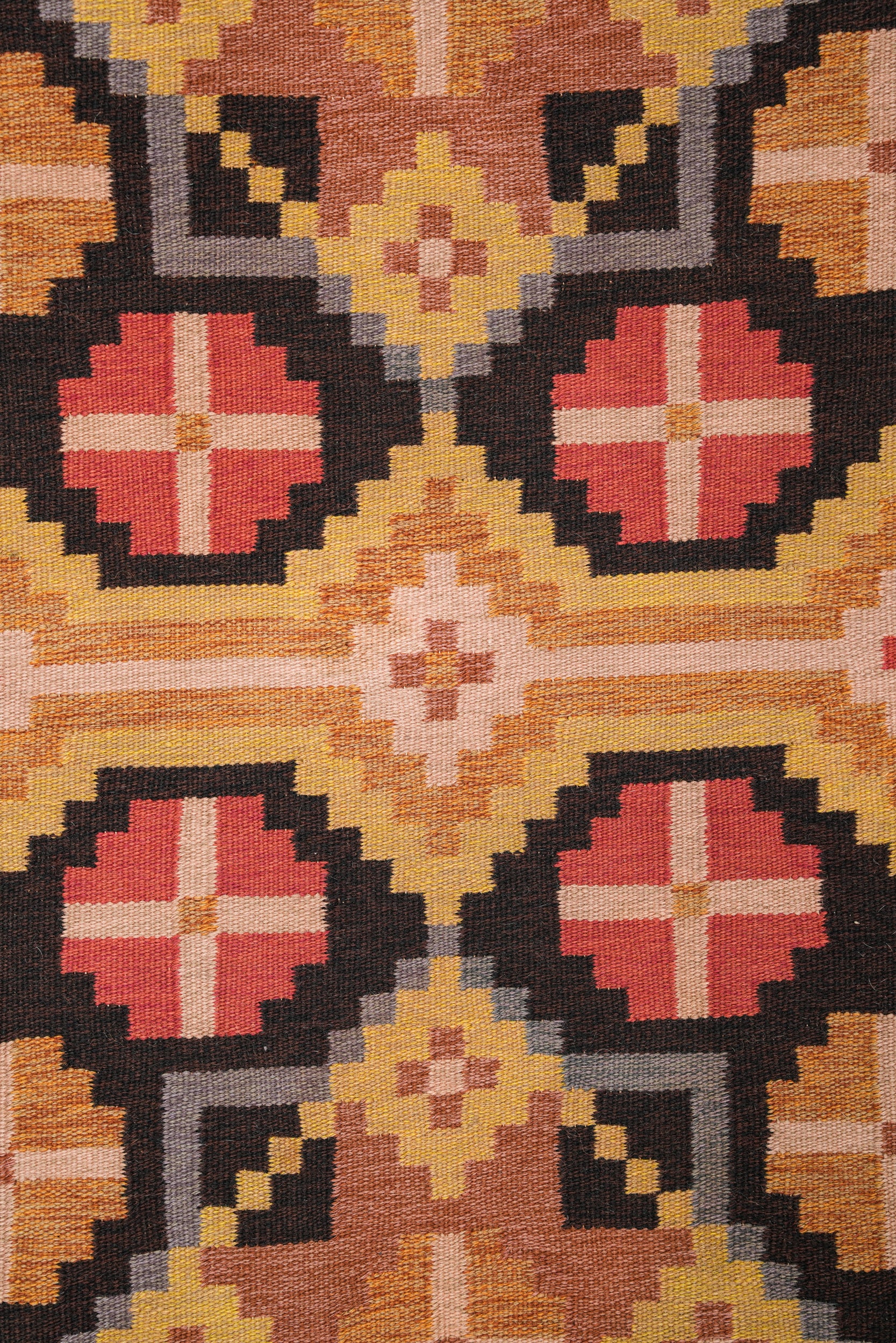 Antique Scandinavian Kilim Runner 8'10" x 2'2"