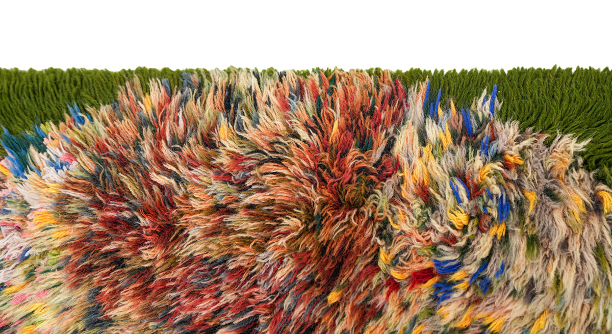 Vintage Scandinavian Rug 3'6" x 1'9"