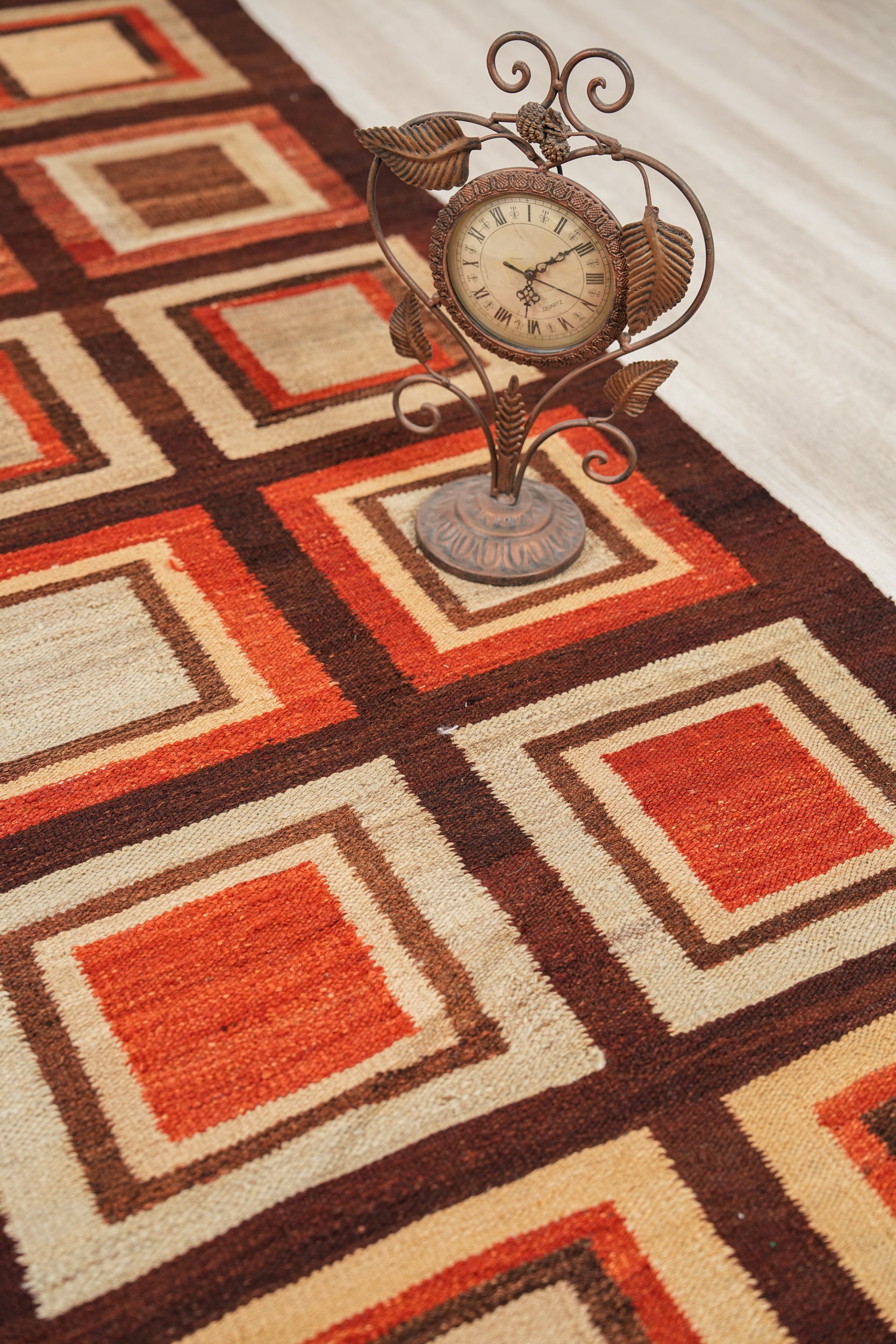 Vintage Afghan Kilim Runner 9'9" x 2'9"