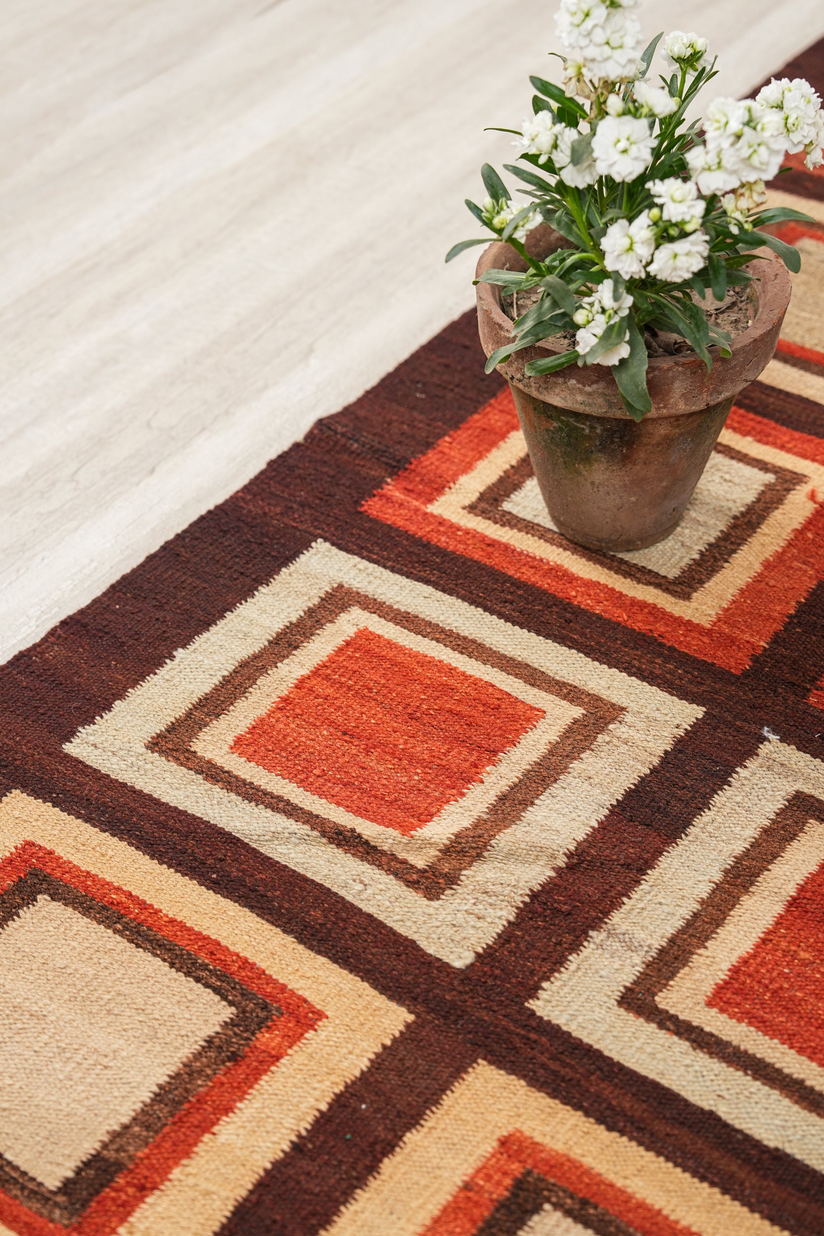 Vintage Afghan Kilim Runner 9'9" x 2'9"