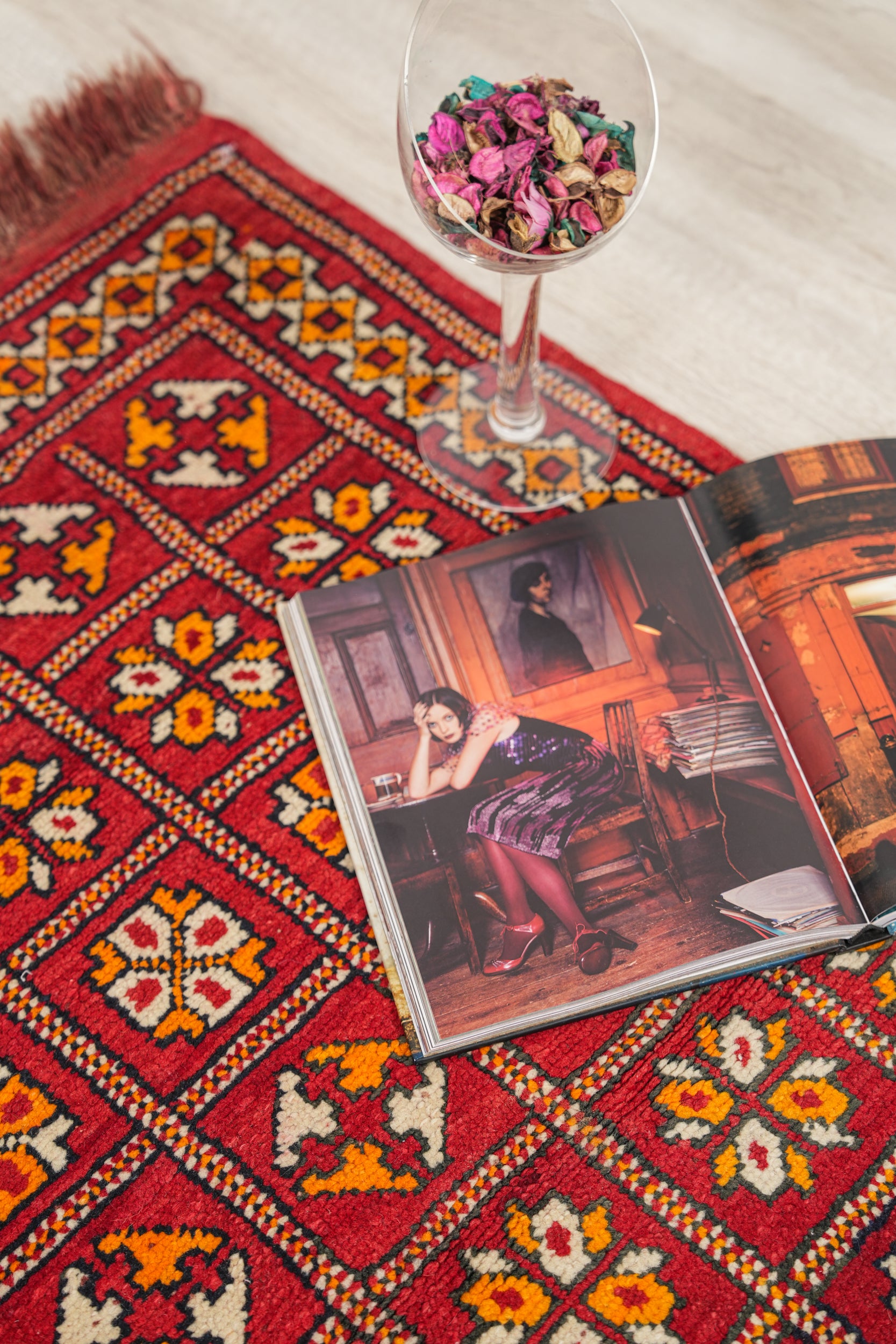 Vintage Moroccan Zemmour Rug 4'1" x 2'7"