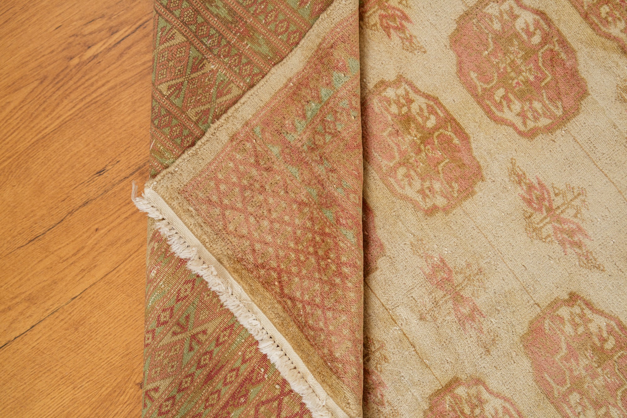 Vintage Kashmiri Bokhara Rug 6' x 4'2"