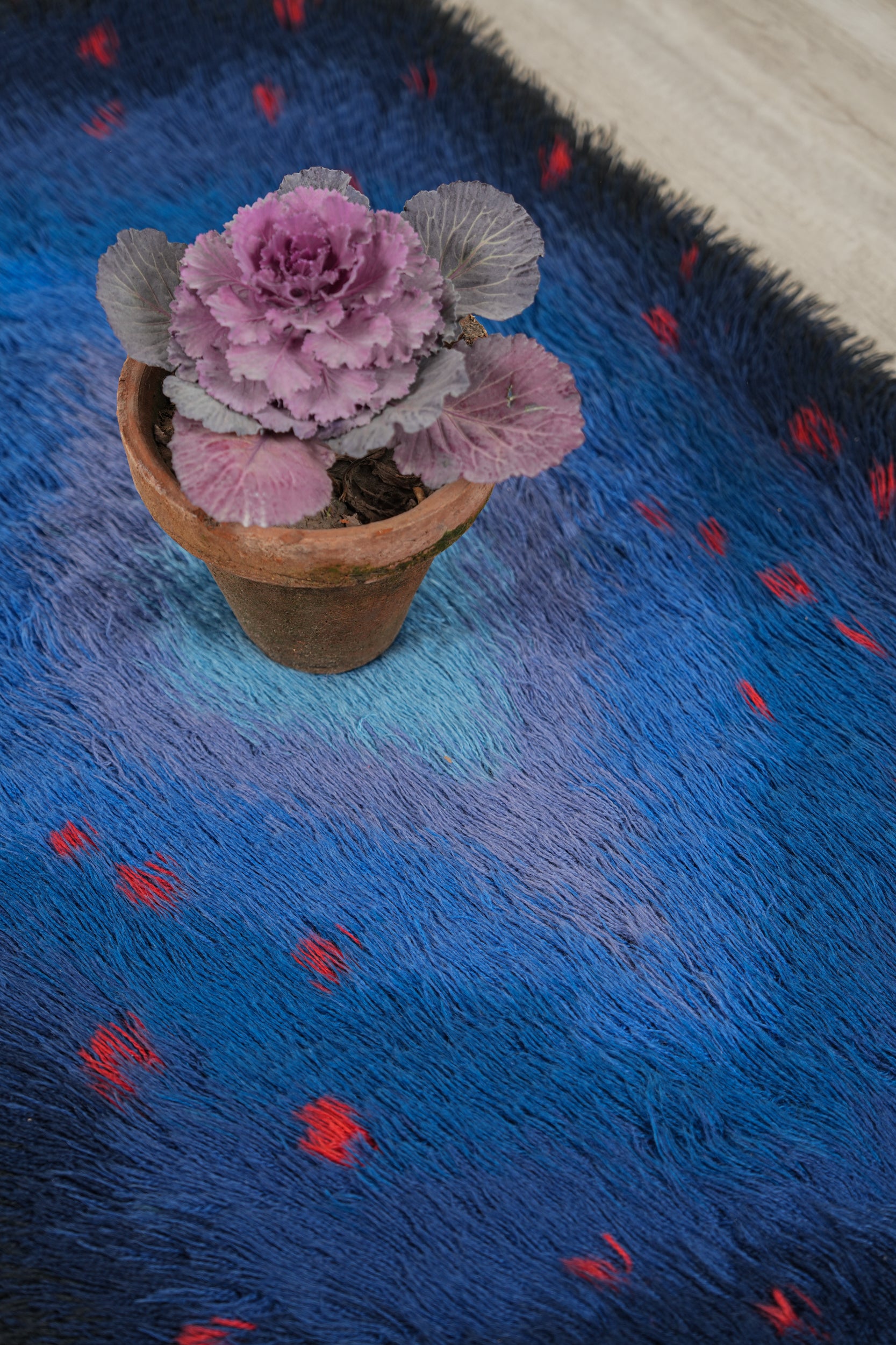 Vintage Swedish Rya Rug 4'4" x 2'7"