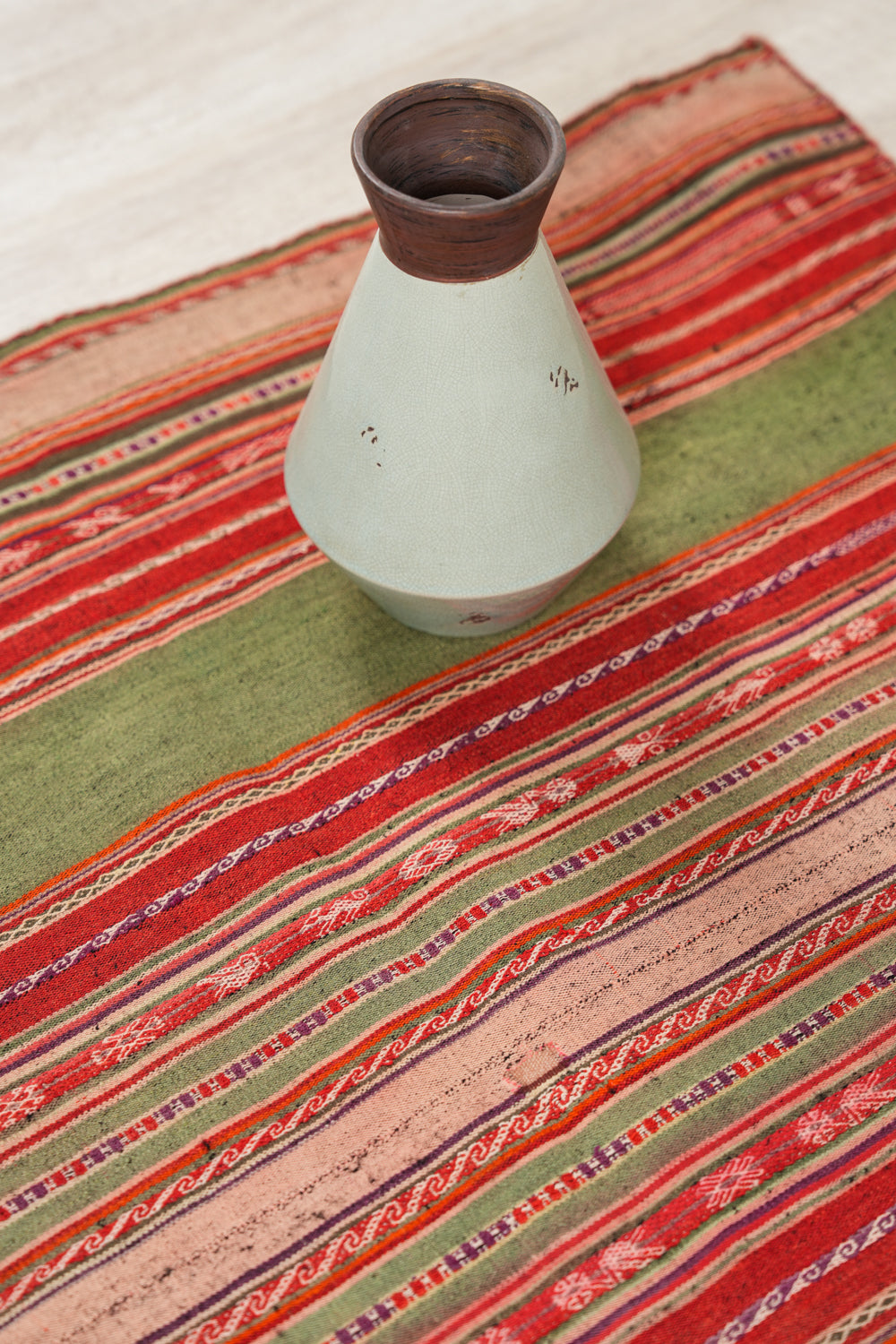Antique Bolivian Aymara Mantle 3'2" x 3'