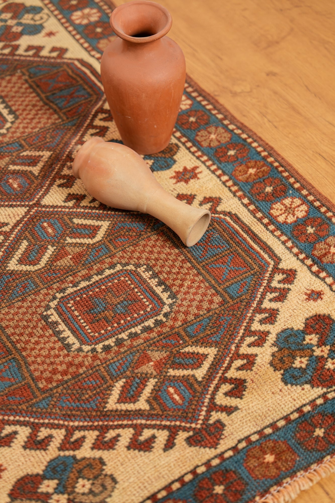 Antique Caucasian Kazak Rug 4'2" x 2'9"