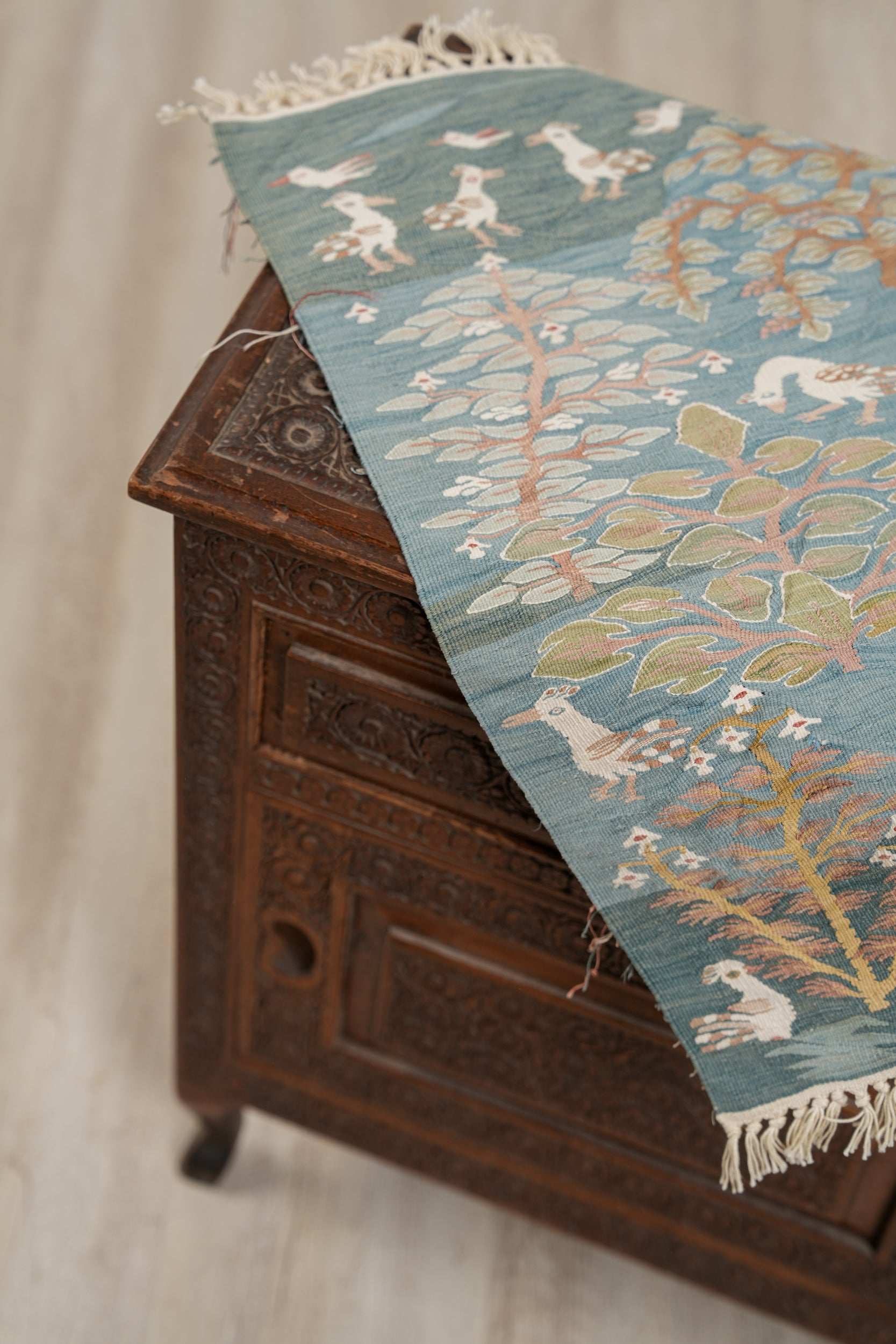 Vintage Egyptian Wissa Wassef Tapestry 1'8" x 1'3"