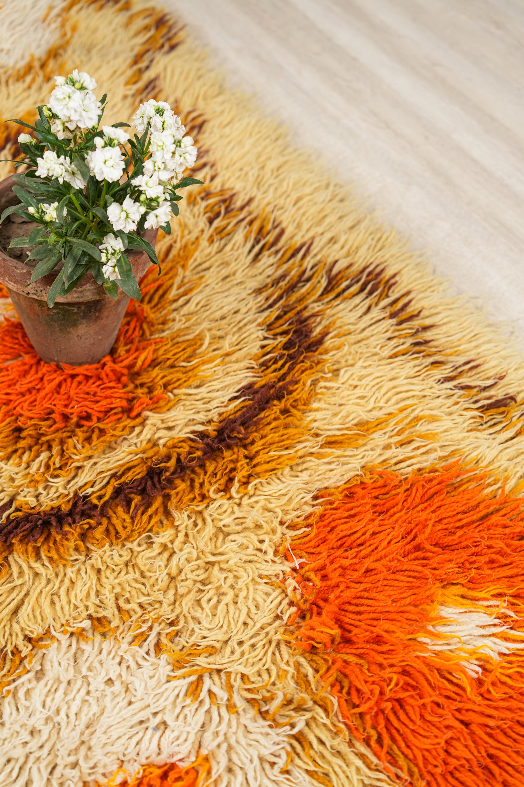 Vintage Turkish Tulu Rug 7'7" x 3'3"