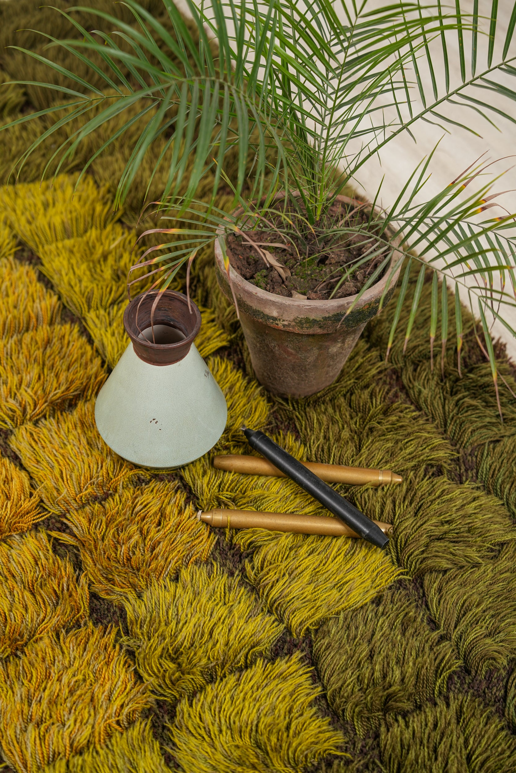 Vintage Scandinavian Rya Rug 6' x 5'7"