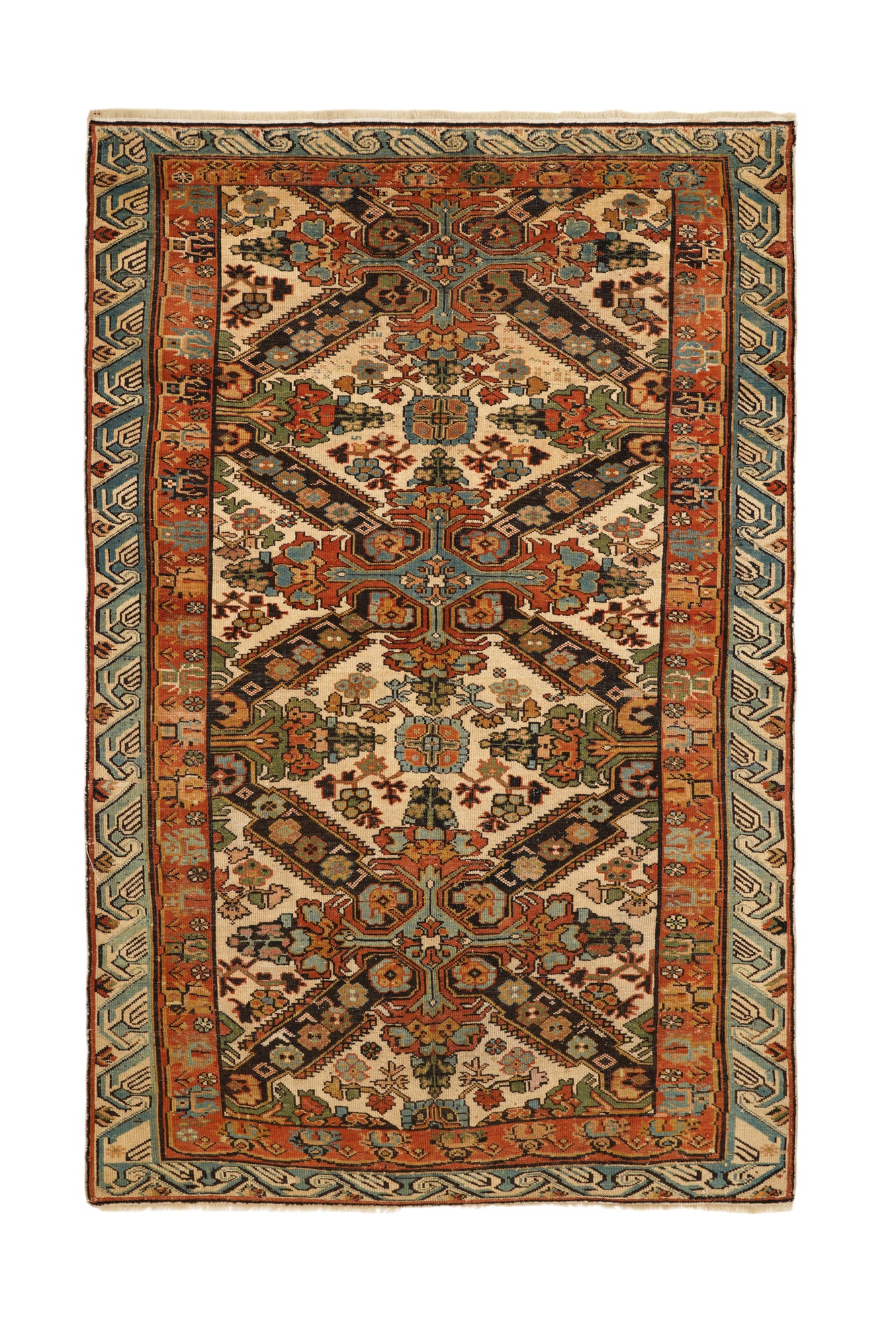 Antique Northeast Caucasian Seichur Rug 6'2" x 4'