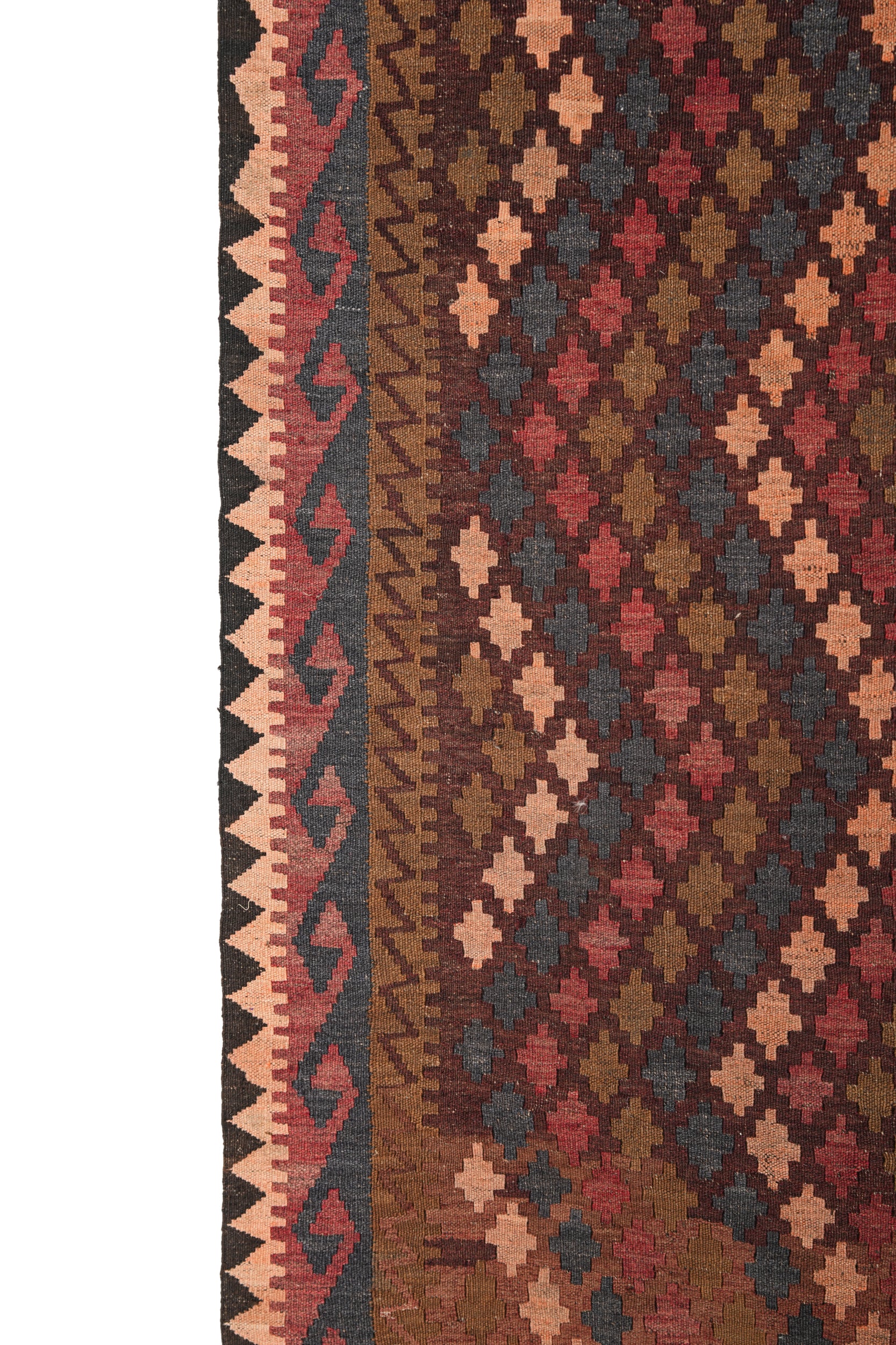 Vintage Afghan Maimana Kilim 7' X 3'5"