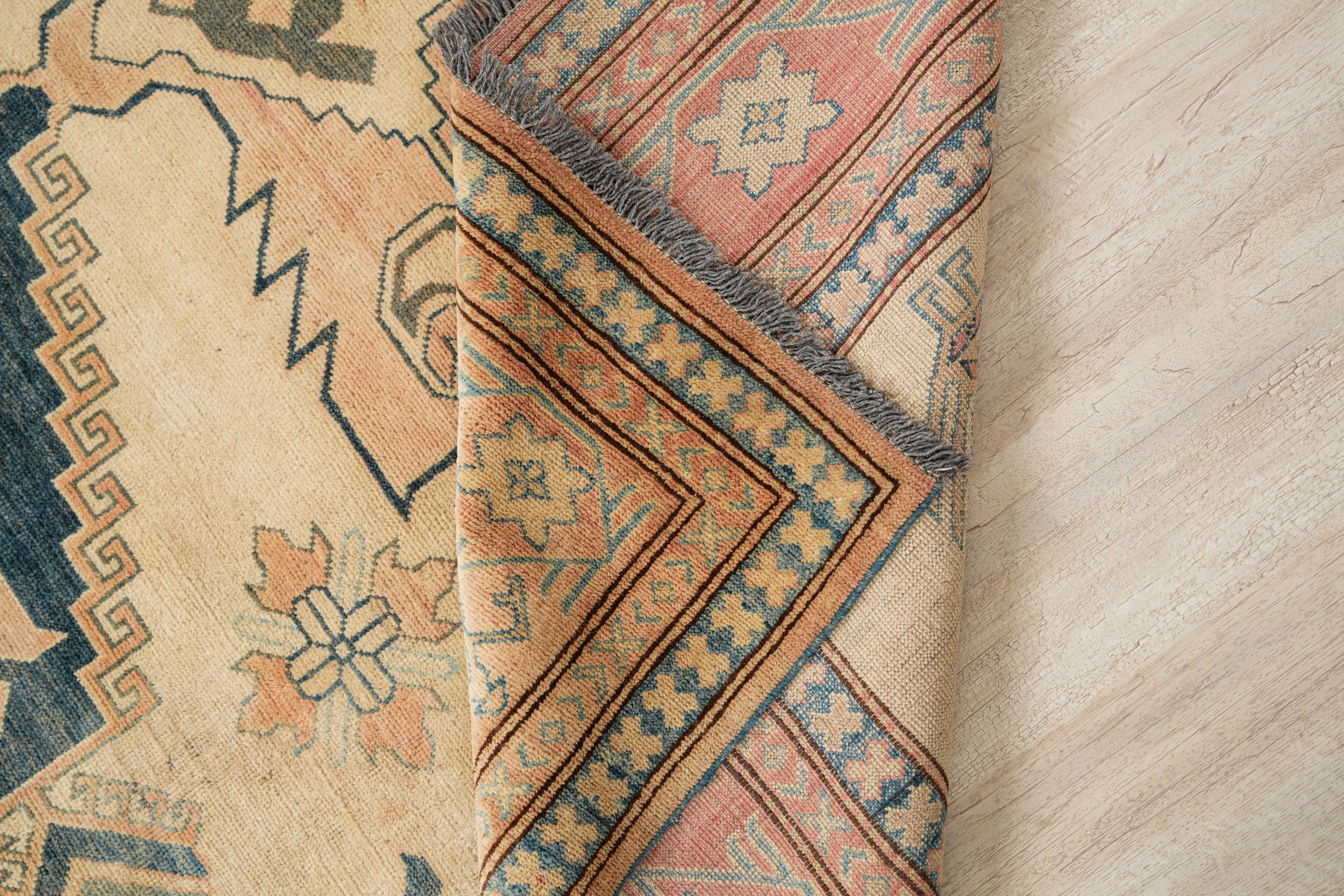 Vintage Afghan Kazak Rug 10'10" x 7'6"