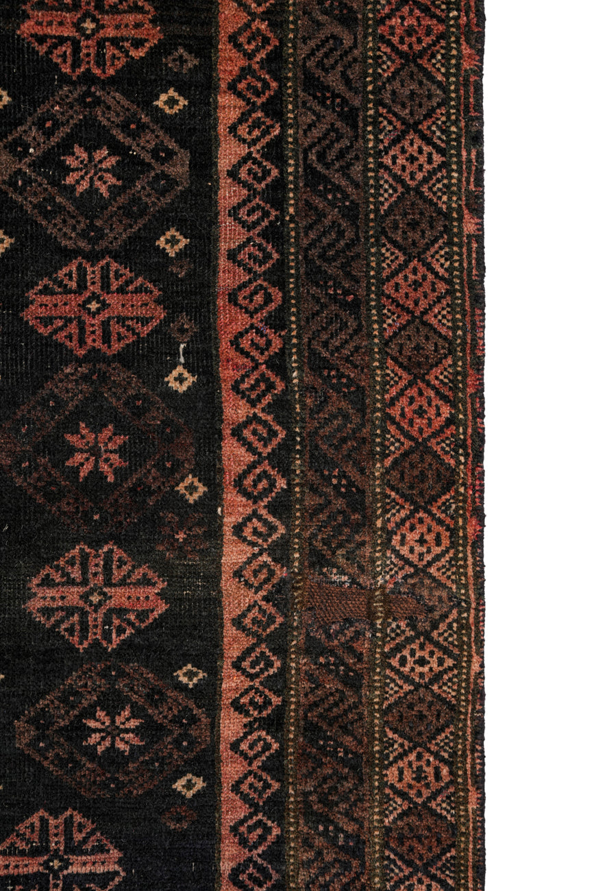 Vintage Turkmen Rug 4'2" x 2'10"