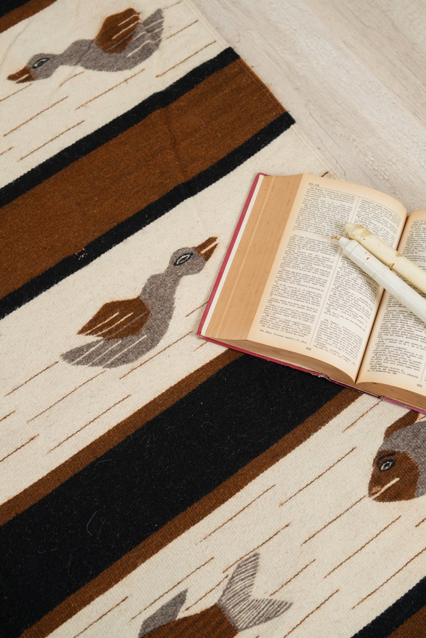 Vintage Mexican Natural Kilim 6'2" x 4'4"