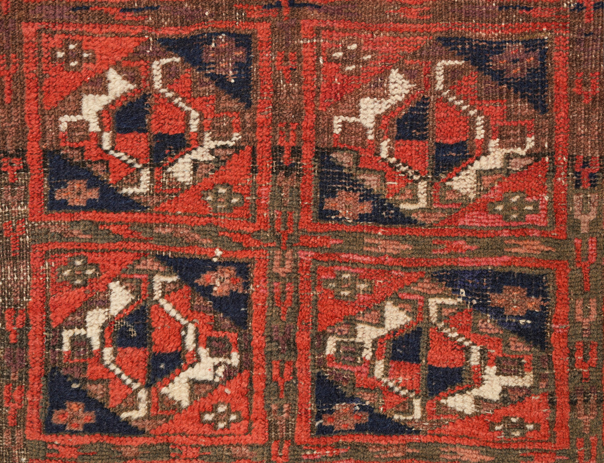 Antique Turkmen Rug 6' x 2'6"
