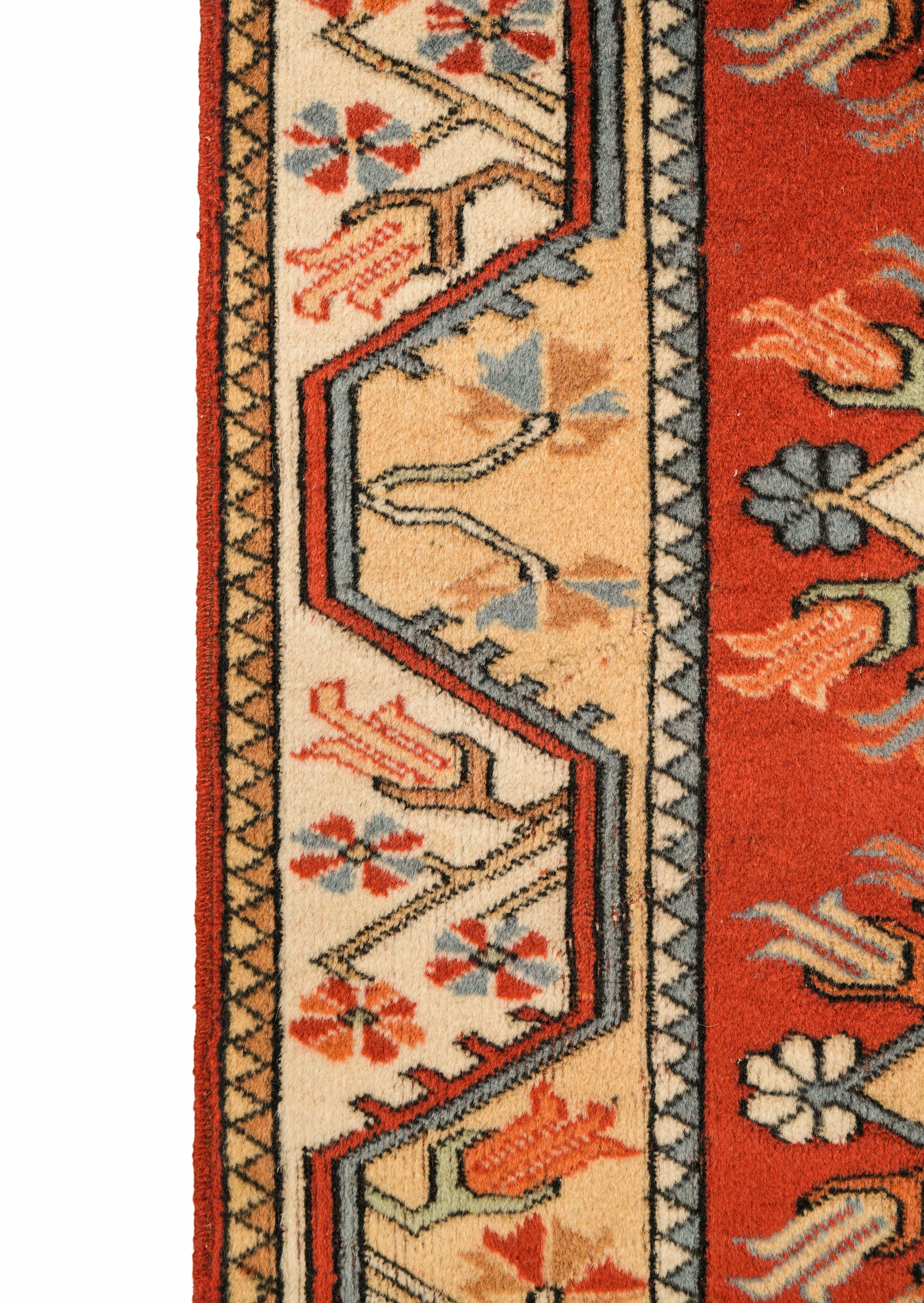 Vintage Turkish Milas Rug 4' x 2'10"